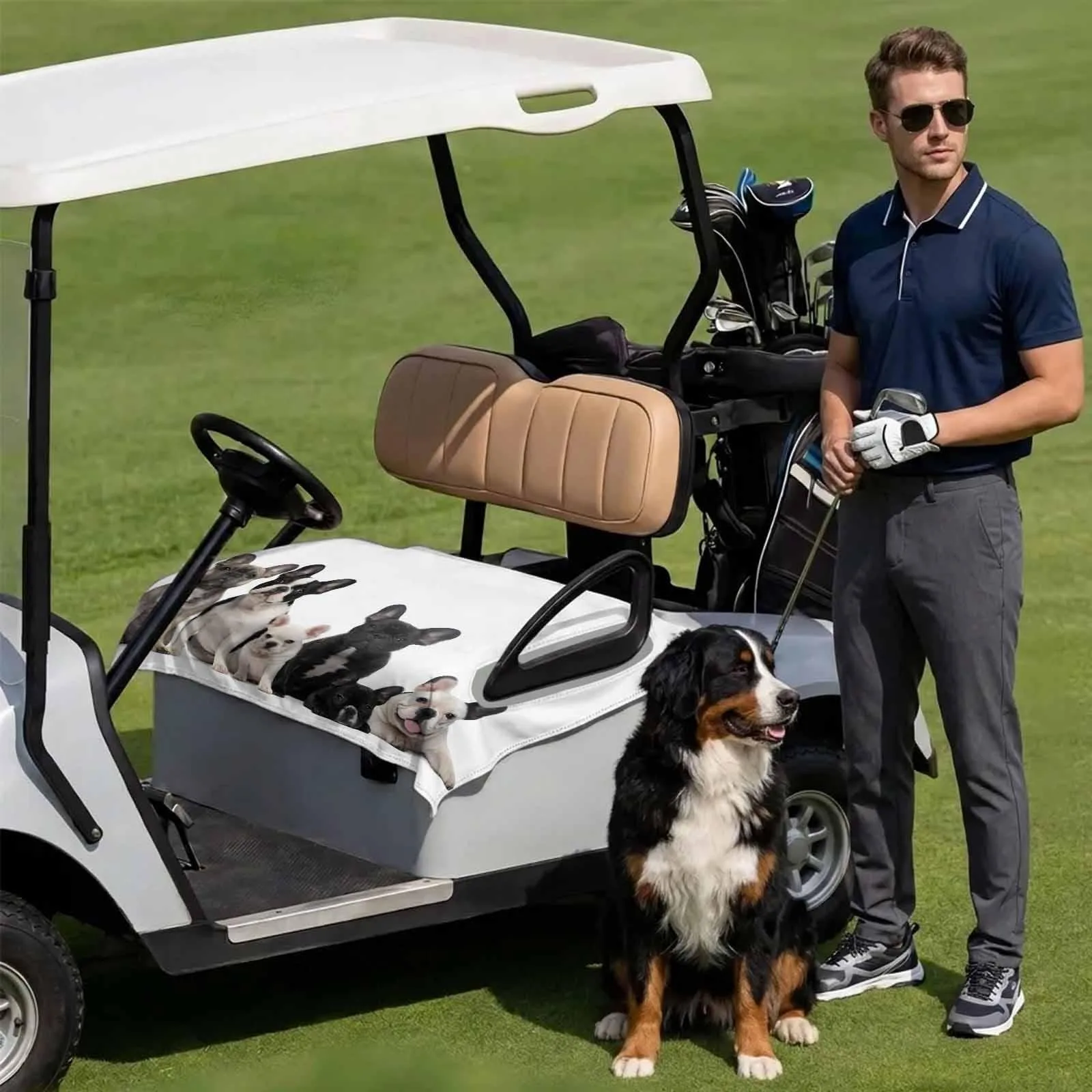 Lanata 2-Seat Golf Cart Seat Cover 51 x 31 In image 3