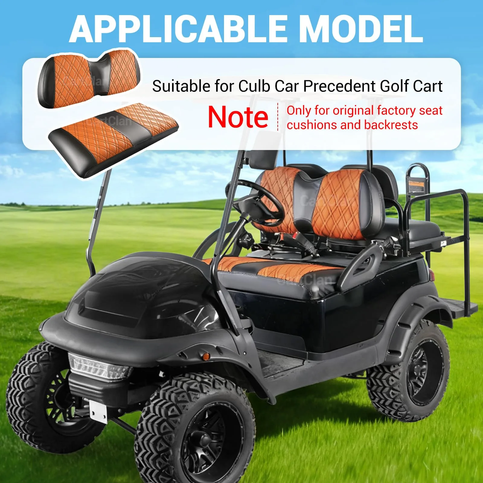 CartClan CT-0172 Seat Covers for Club Car Precedent image 2