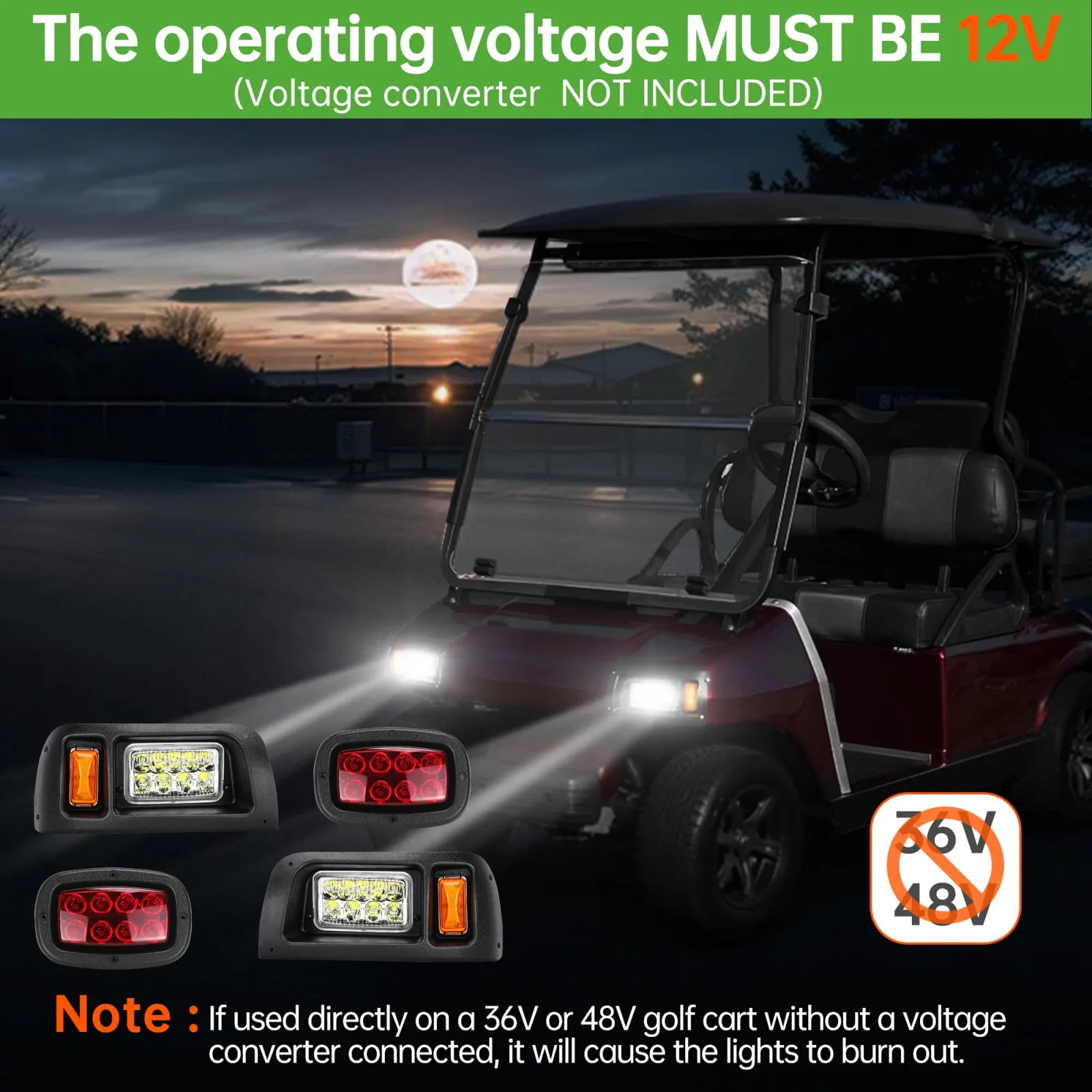 10L0L Light Kit for Club Car DS 1993-Up Gas & Electric image 3