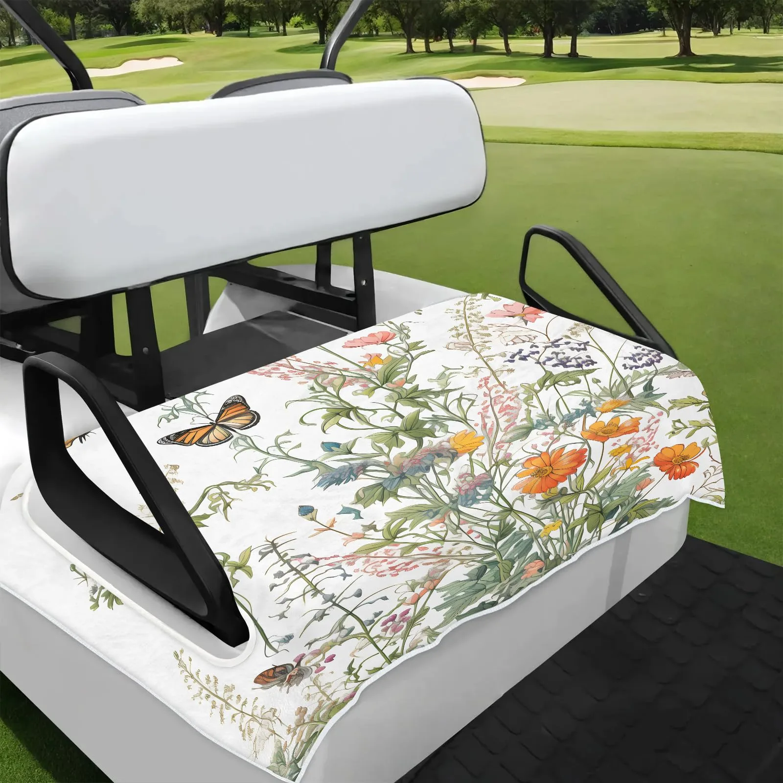 Tiveruda Golf Cart Seat Cover for Double Seats