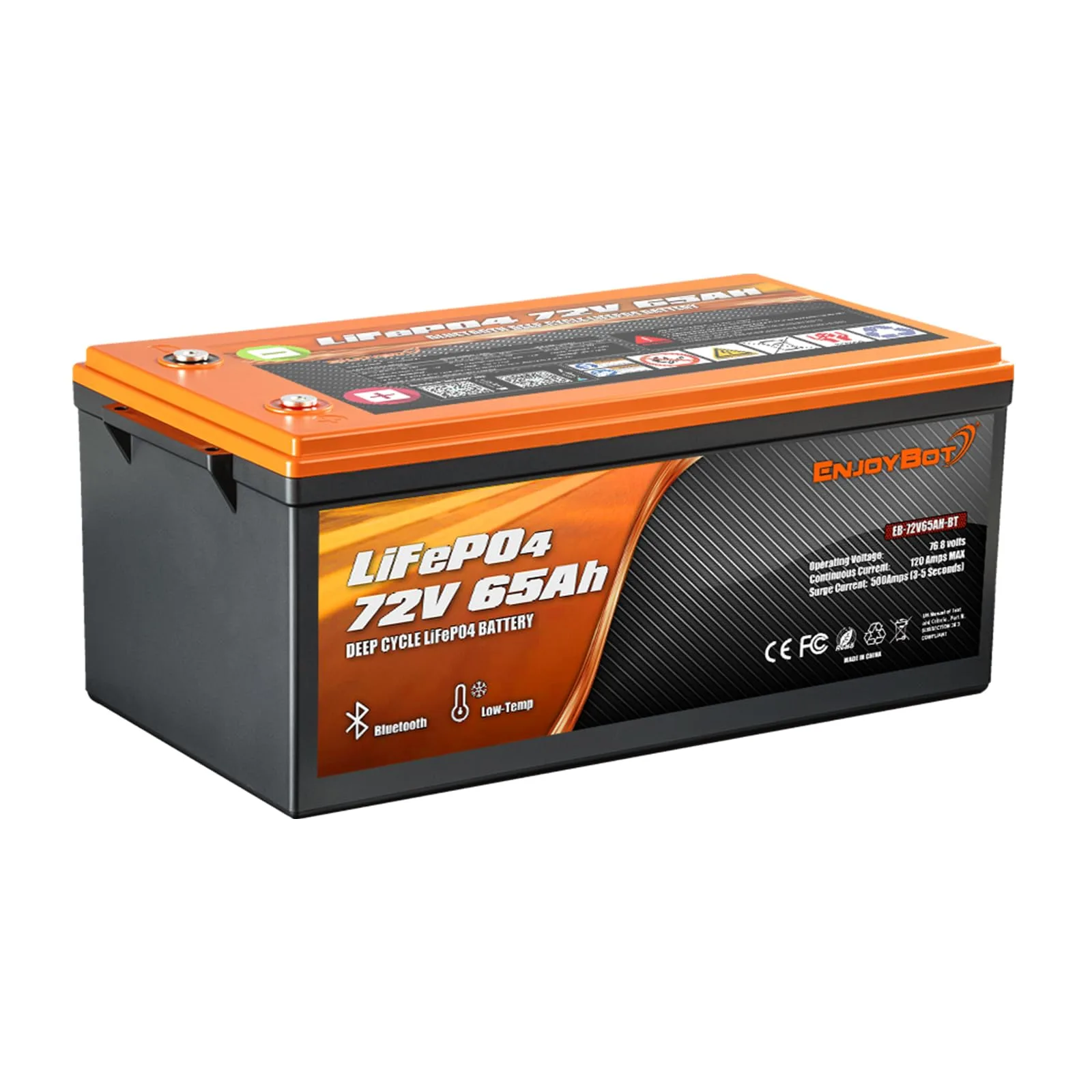 Enjoybot 72V 65Ah LiFePO4 Golf Cart Battery LAF7265