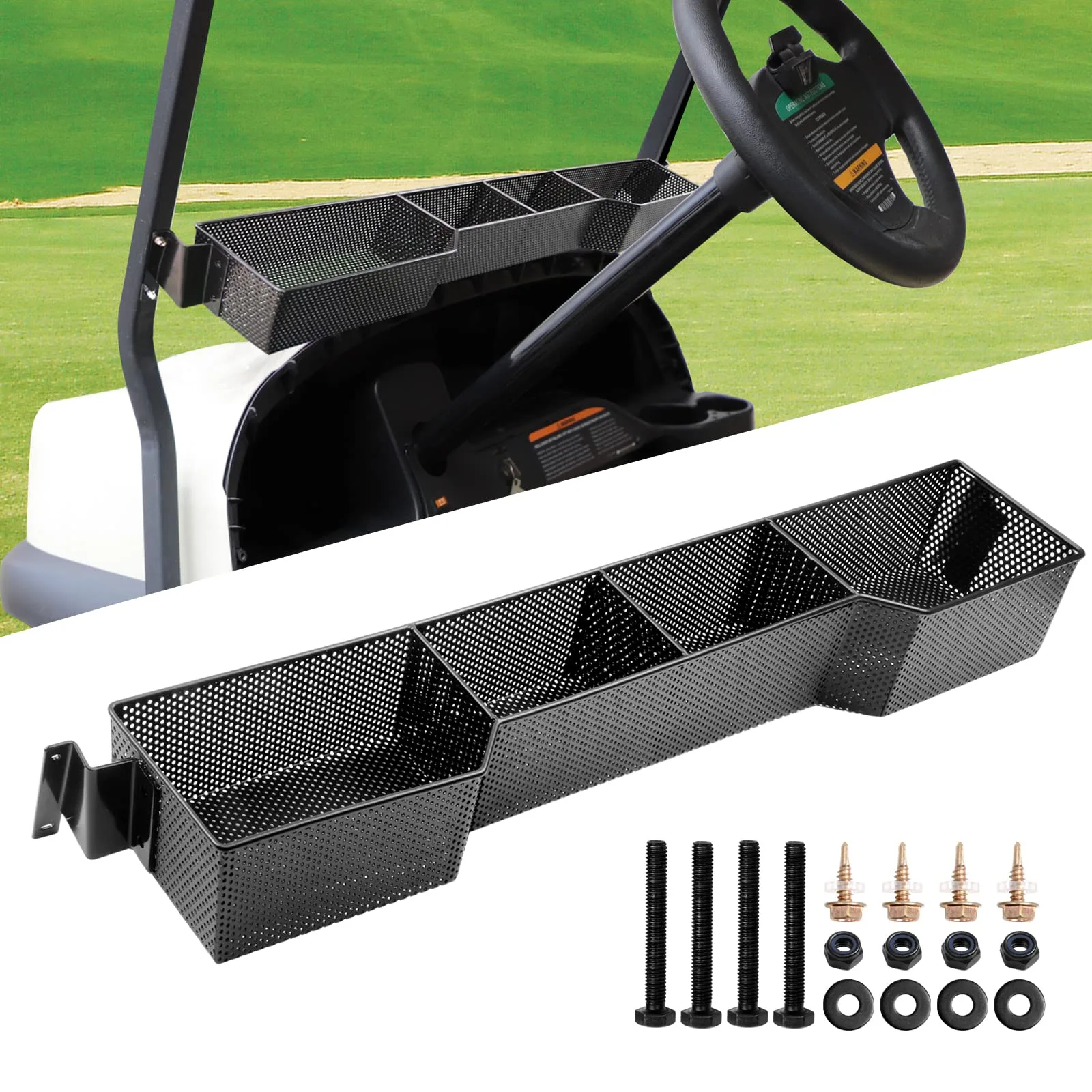 Roykaw Front Storage Basket for Club Car Onward and Tempo