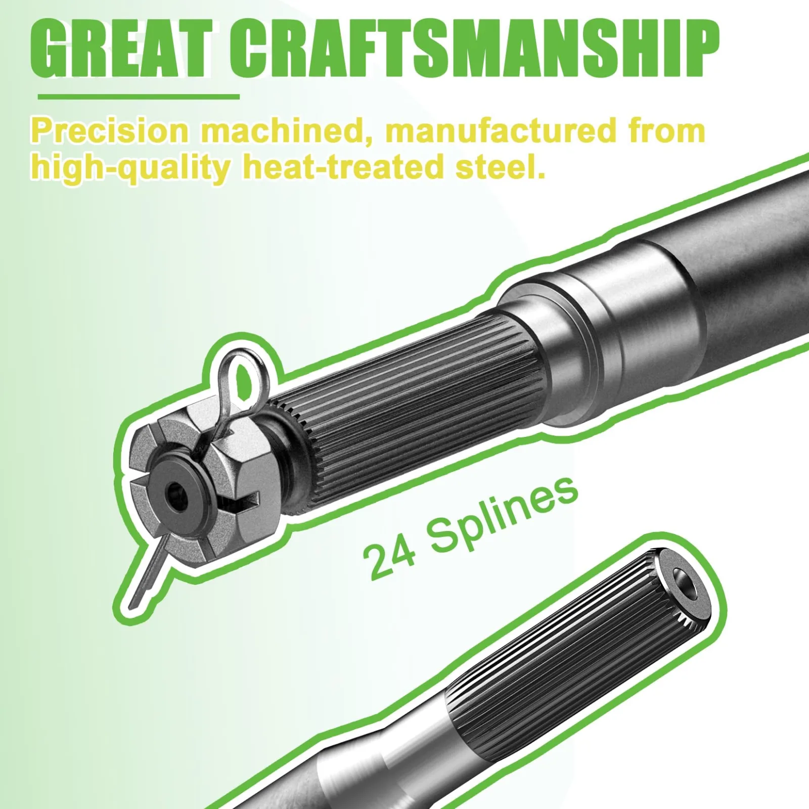 DRIVE UP Rear Axle Shaft for E-Z-GO TXT Electric Golf Cart image 2