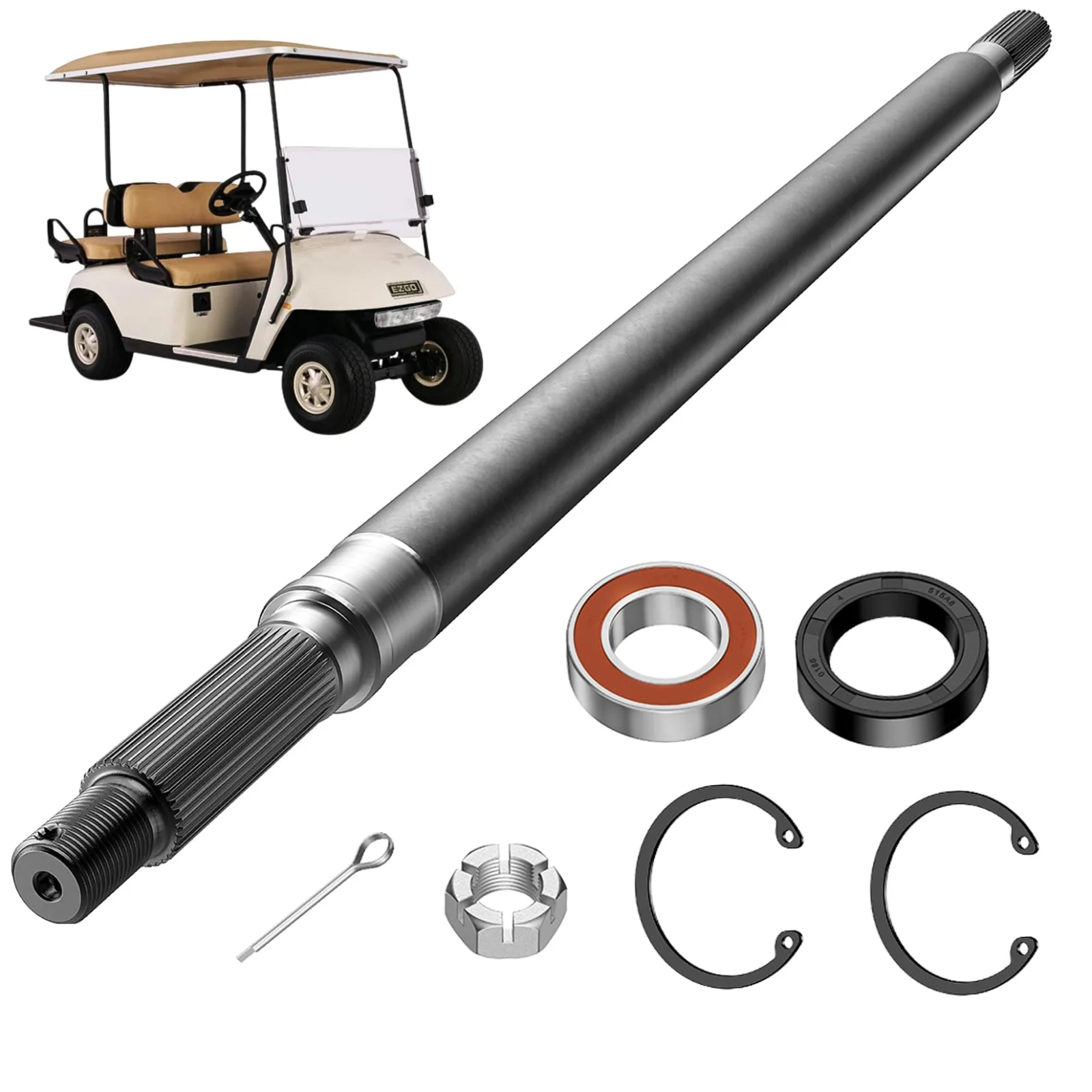 DRIVE UP Rear Axle Shaft for E-Z-GO TXT Electric Golf Cart