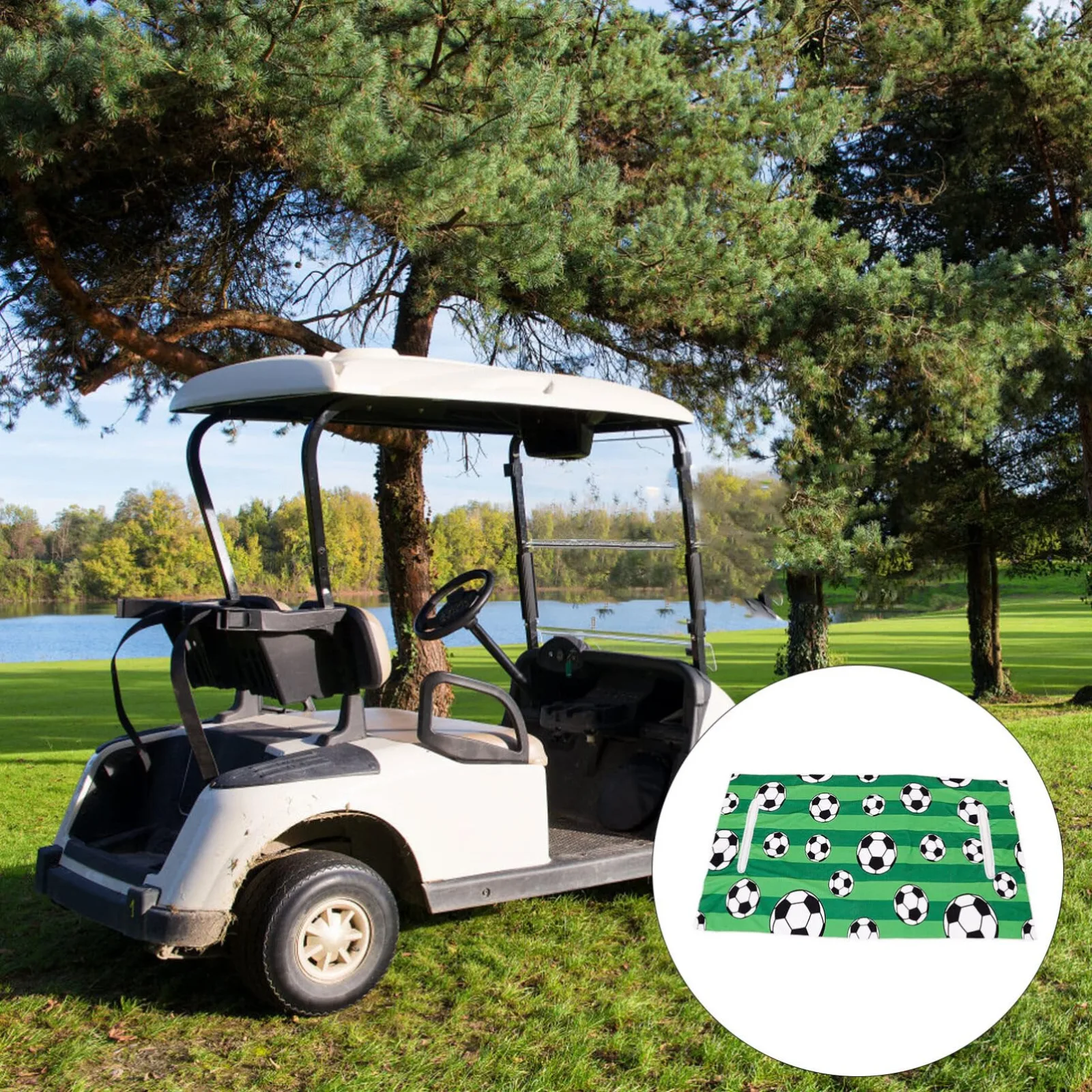 Toddmomy Golf Cart Rear Seat Cover Protector image 4