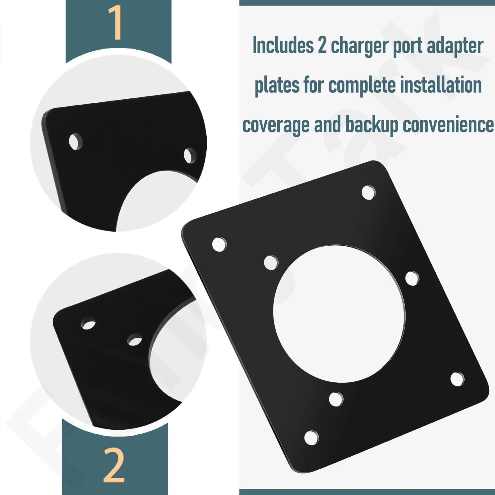 FancyTark Charger Port Adapter Plates for E-Z-GO 36V TXT image 3