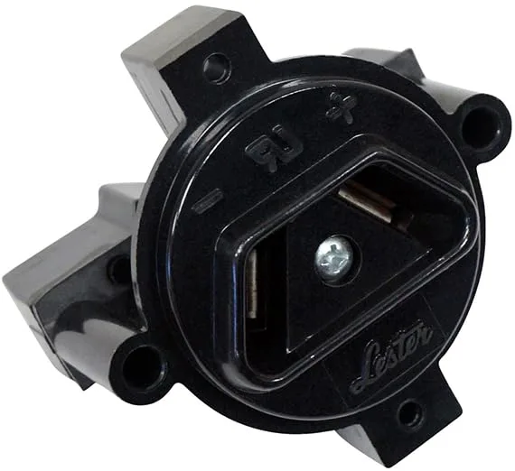 Golf Cart King E-Z-GO Crow Foot 2-Prong Charger Receptacle