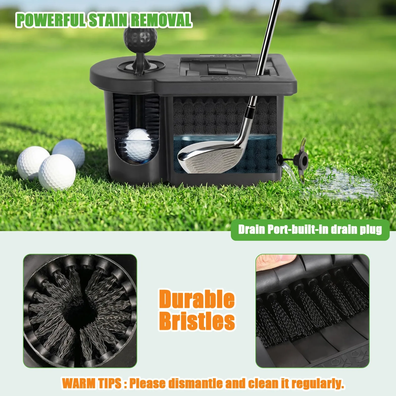 10L0L Golf Cart Ball Washer and Club Cleaner Kit image 4