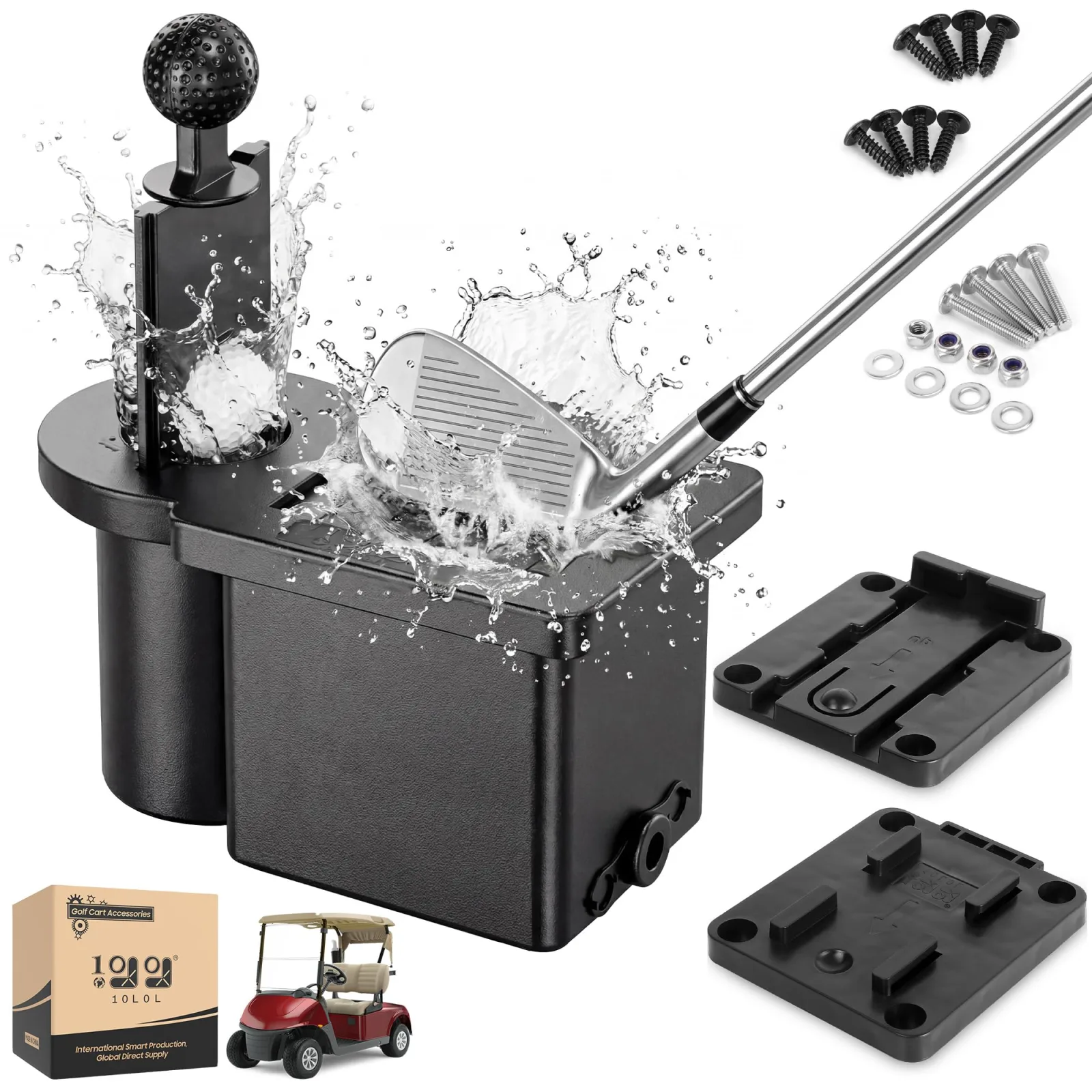 10L0L Golf Cart Ball Washer and Club Cleaner Kit