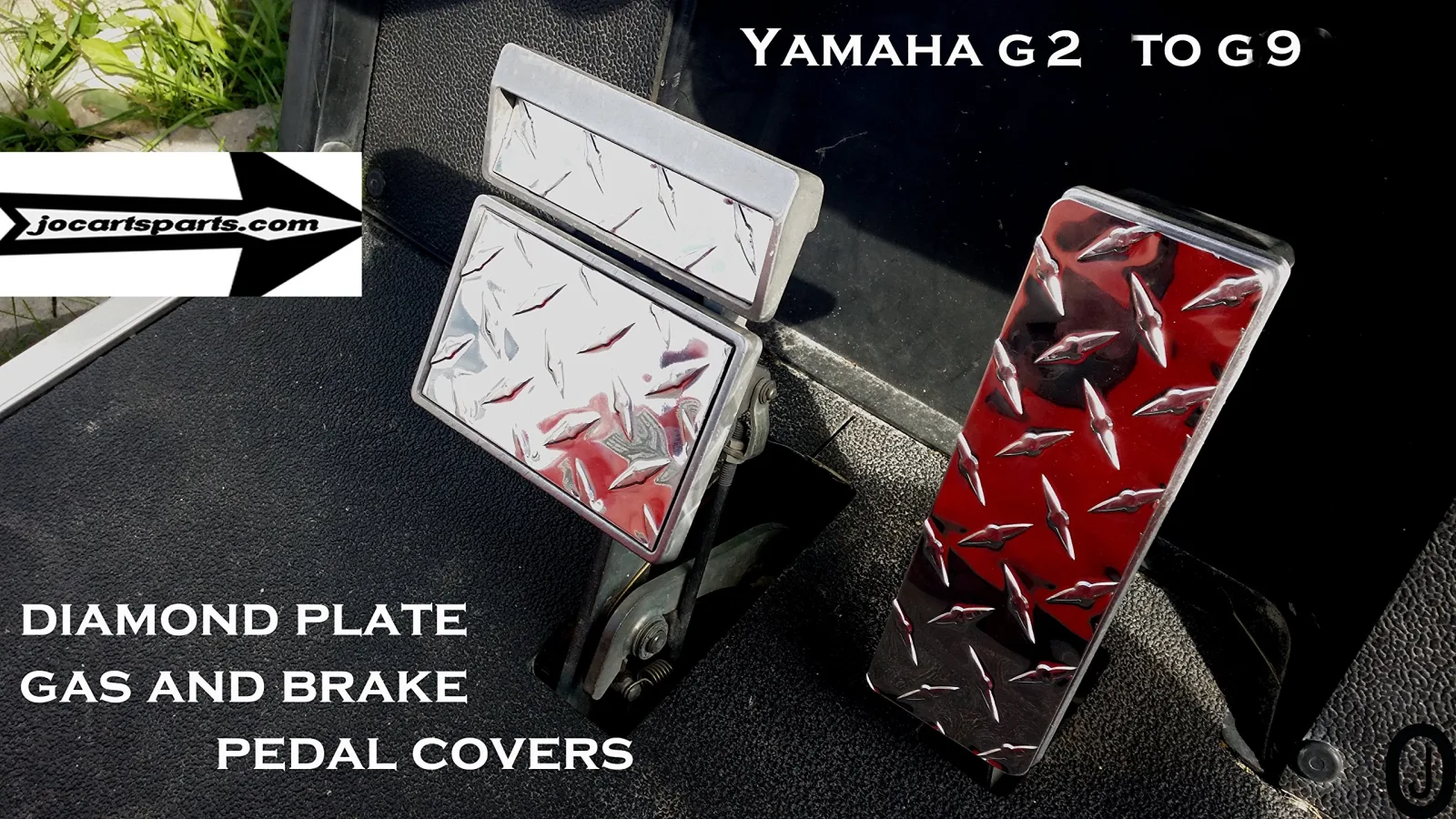 Yamaha G2/G9 Polished Aluminum Pedal Cover Set image 3