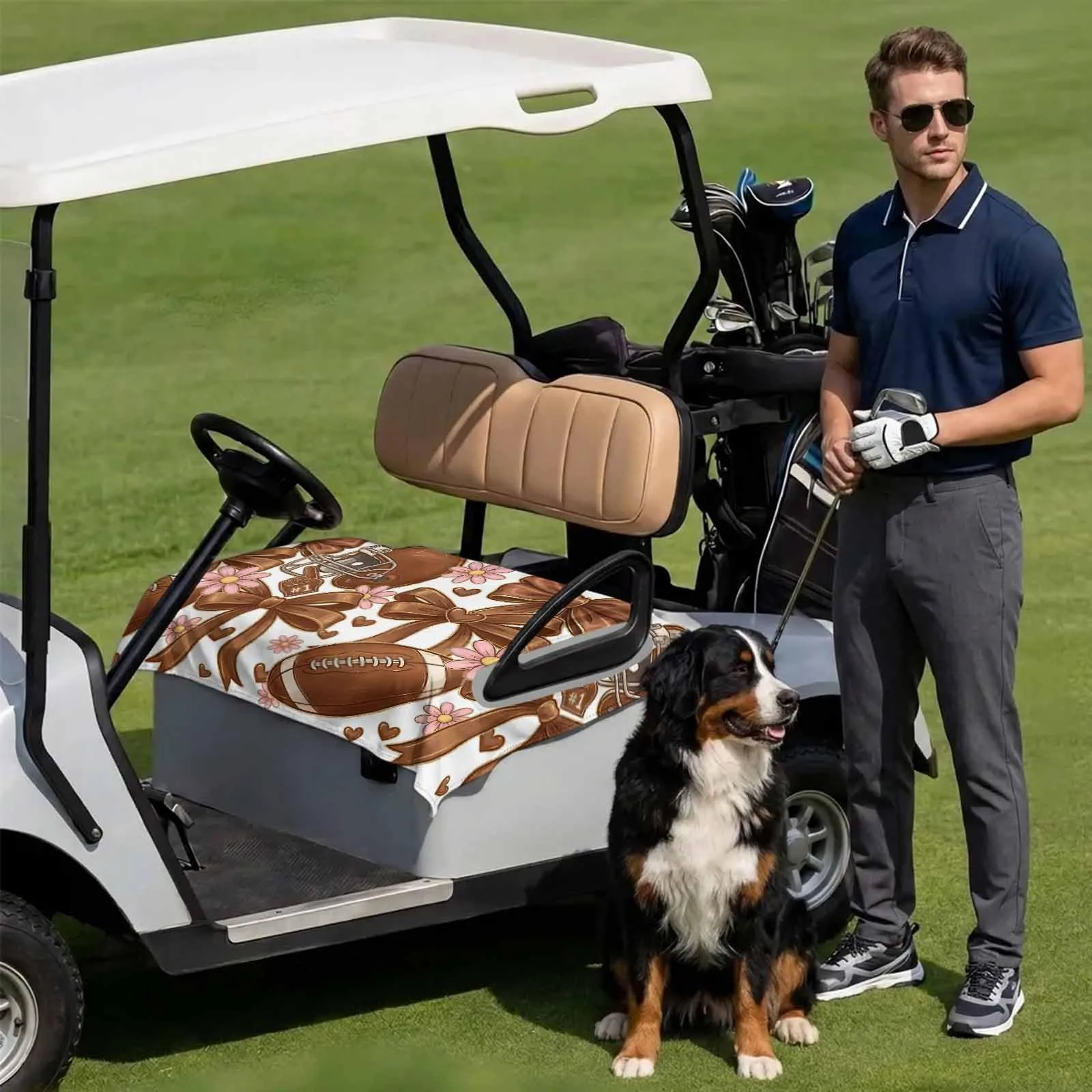 DecorLovee Golf Cart Seat Cover for 2-Seater Carts image 3