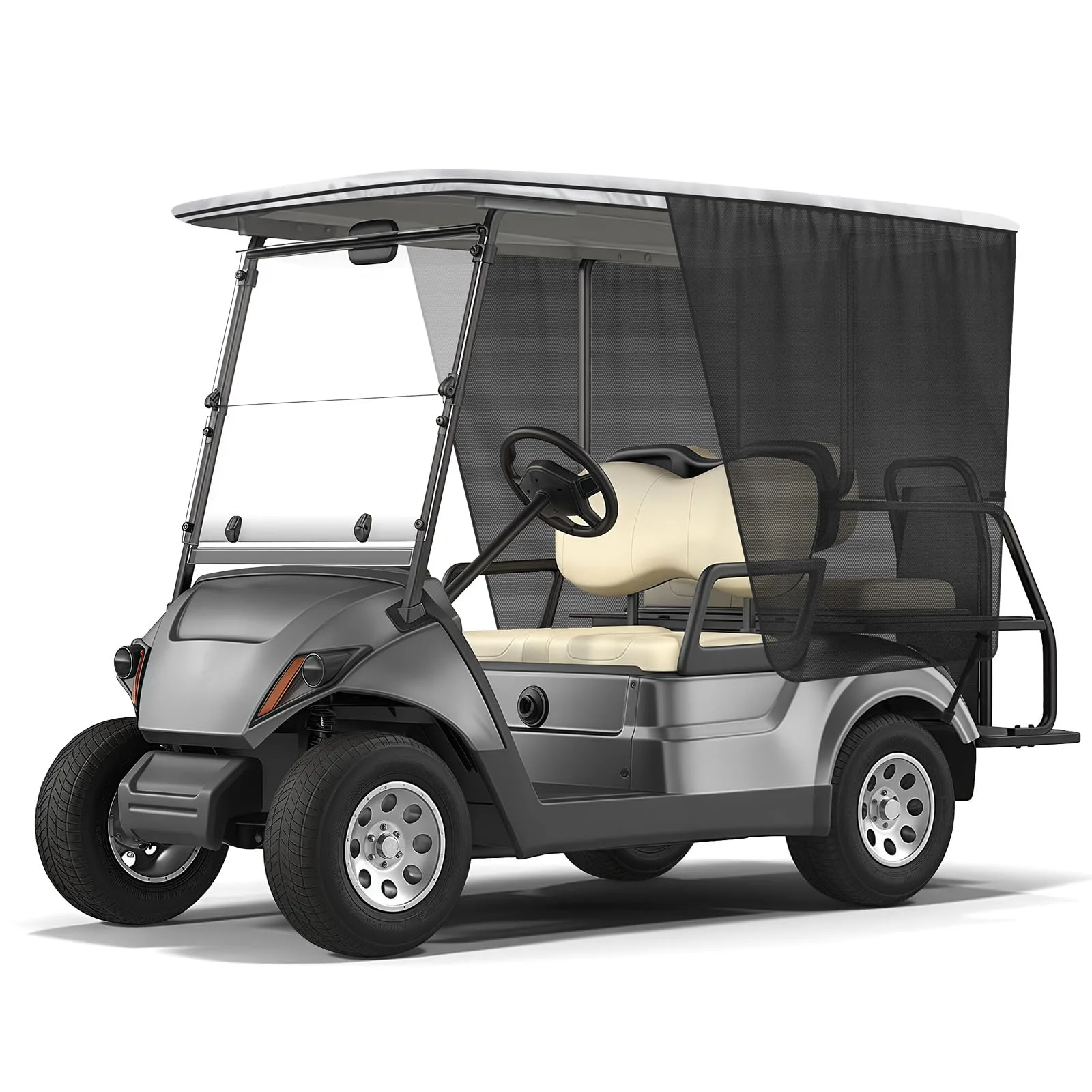 Federedevo 600D Mesh Sunshade for Yamaha Golf Carts