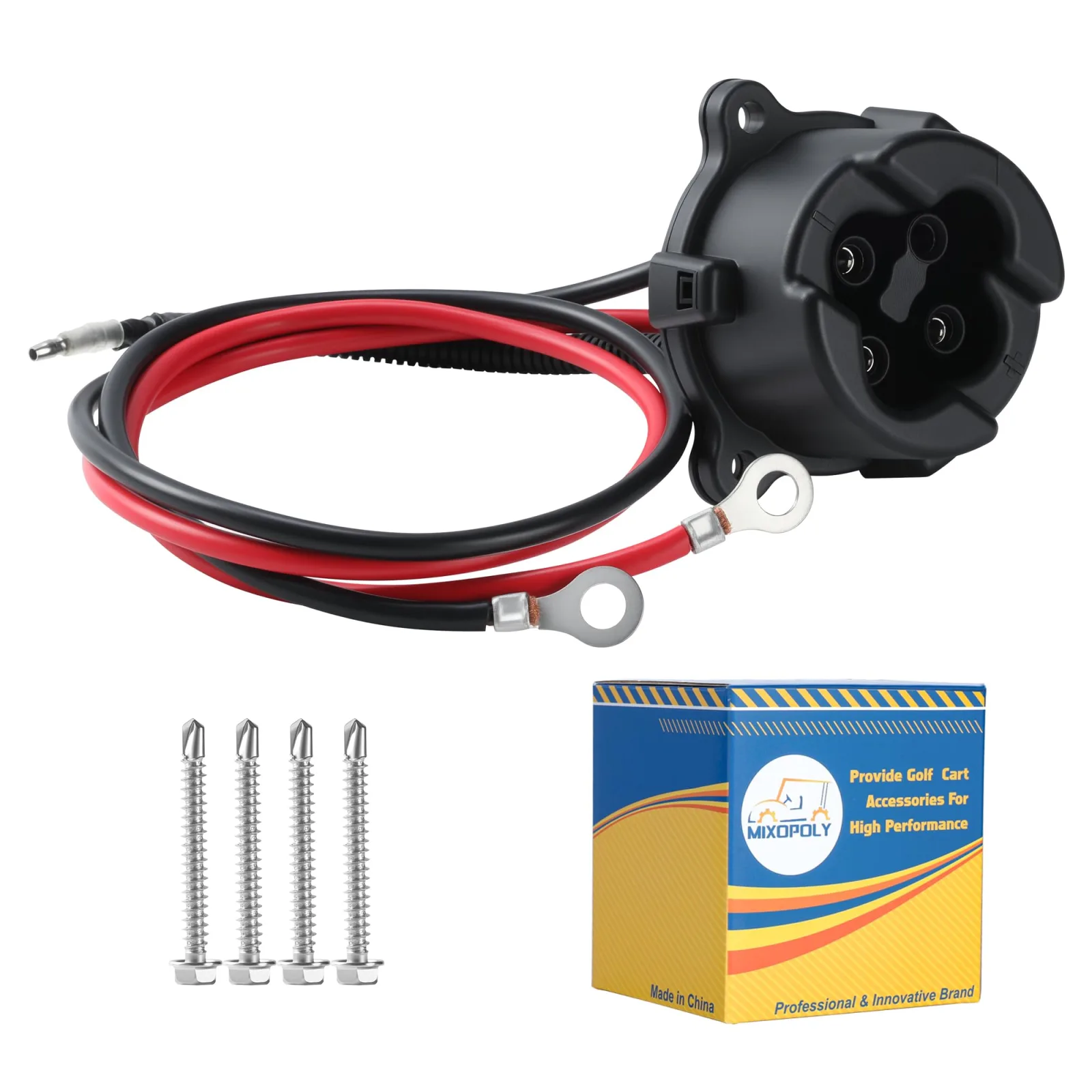 Mixopoly 48V Charger Receptacle for Yamaha G29/Drive