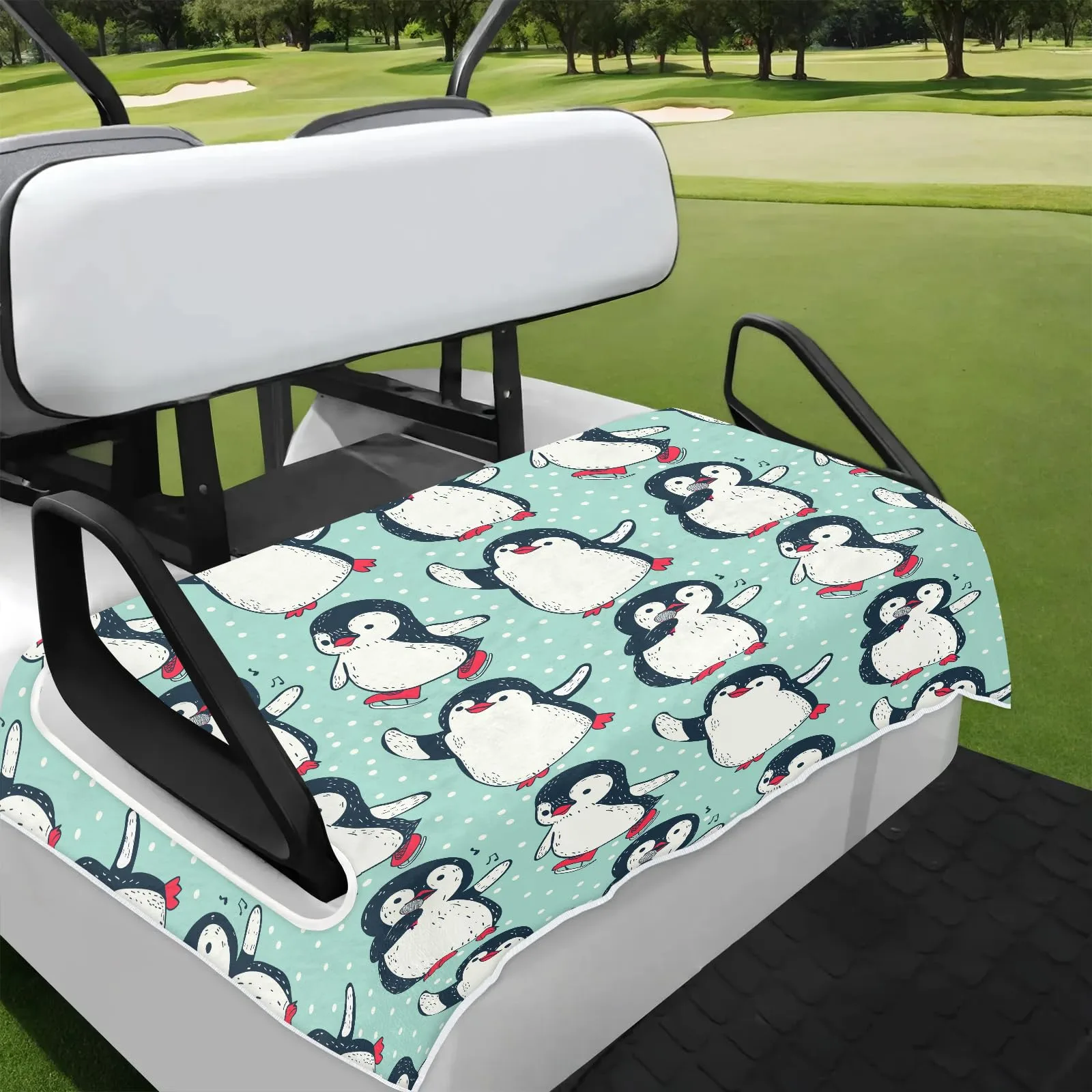 Tiveruda Golf Cart Seat Cover for Double Seats 51 x 31 in