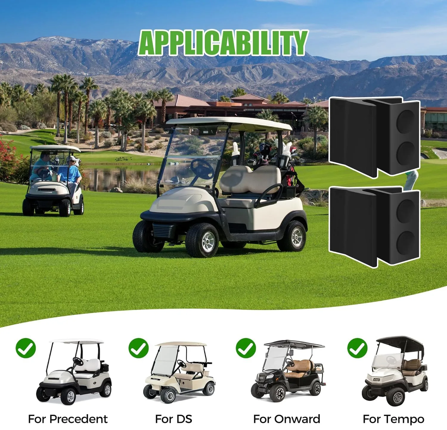10L0L Golf Cart Windshield Retaining Clips image 3