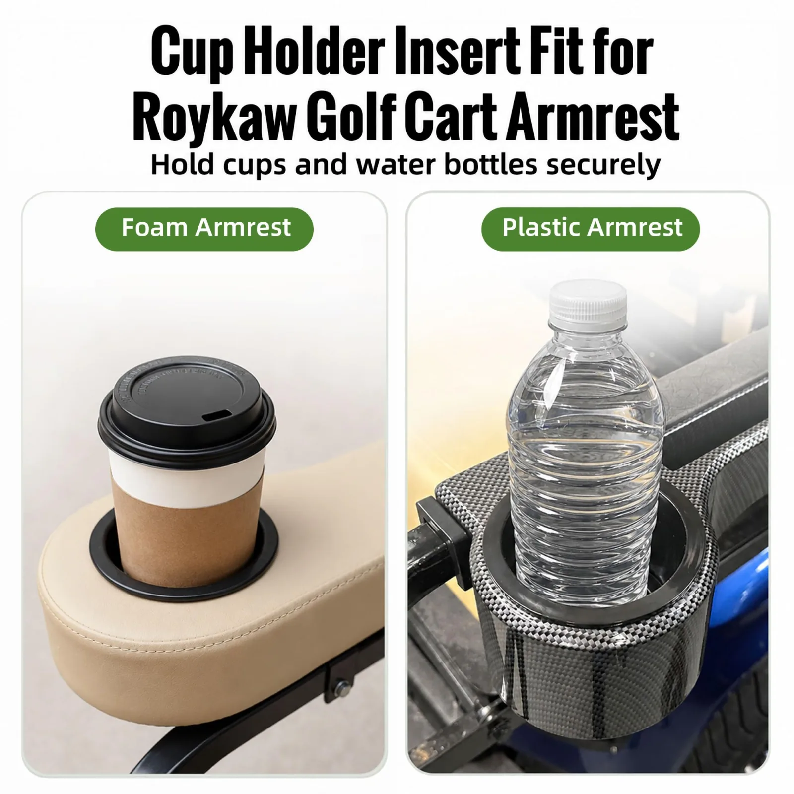 Roykaw G-0416 Golf Cart Armrest Cup Holder Insert image 4