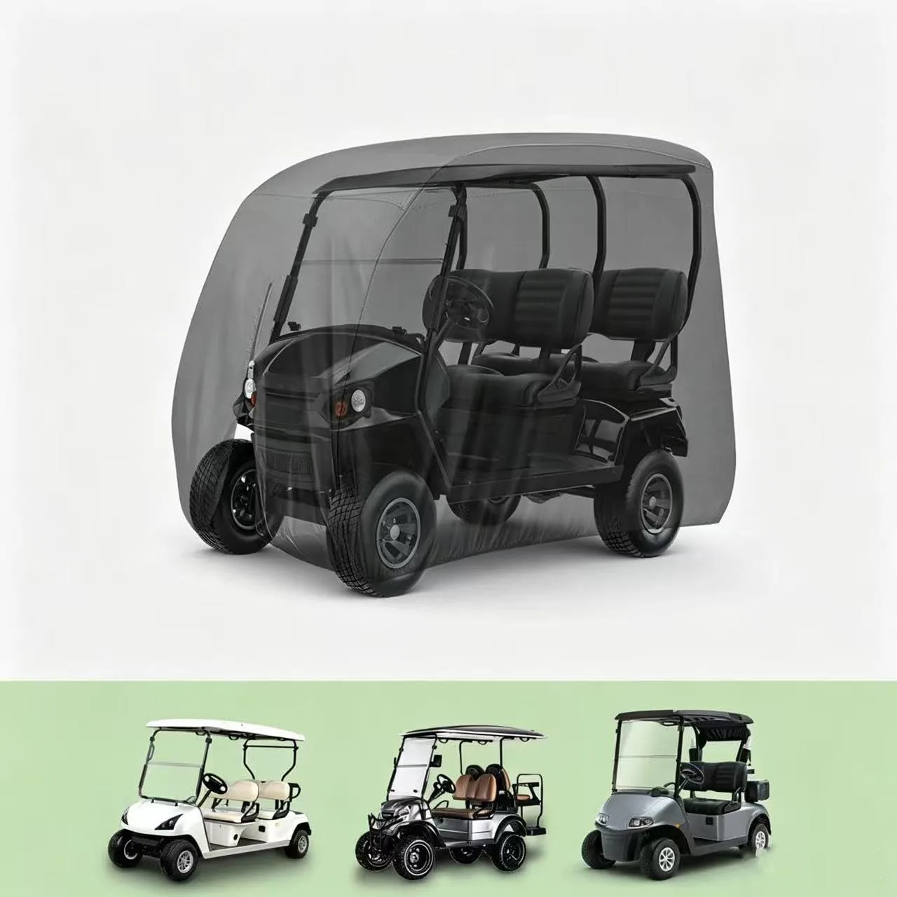Hiyoker Golf Cart Cover for Yamaha UMAX Rally 2+2 image 2