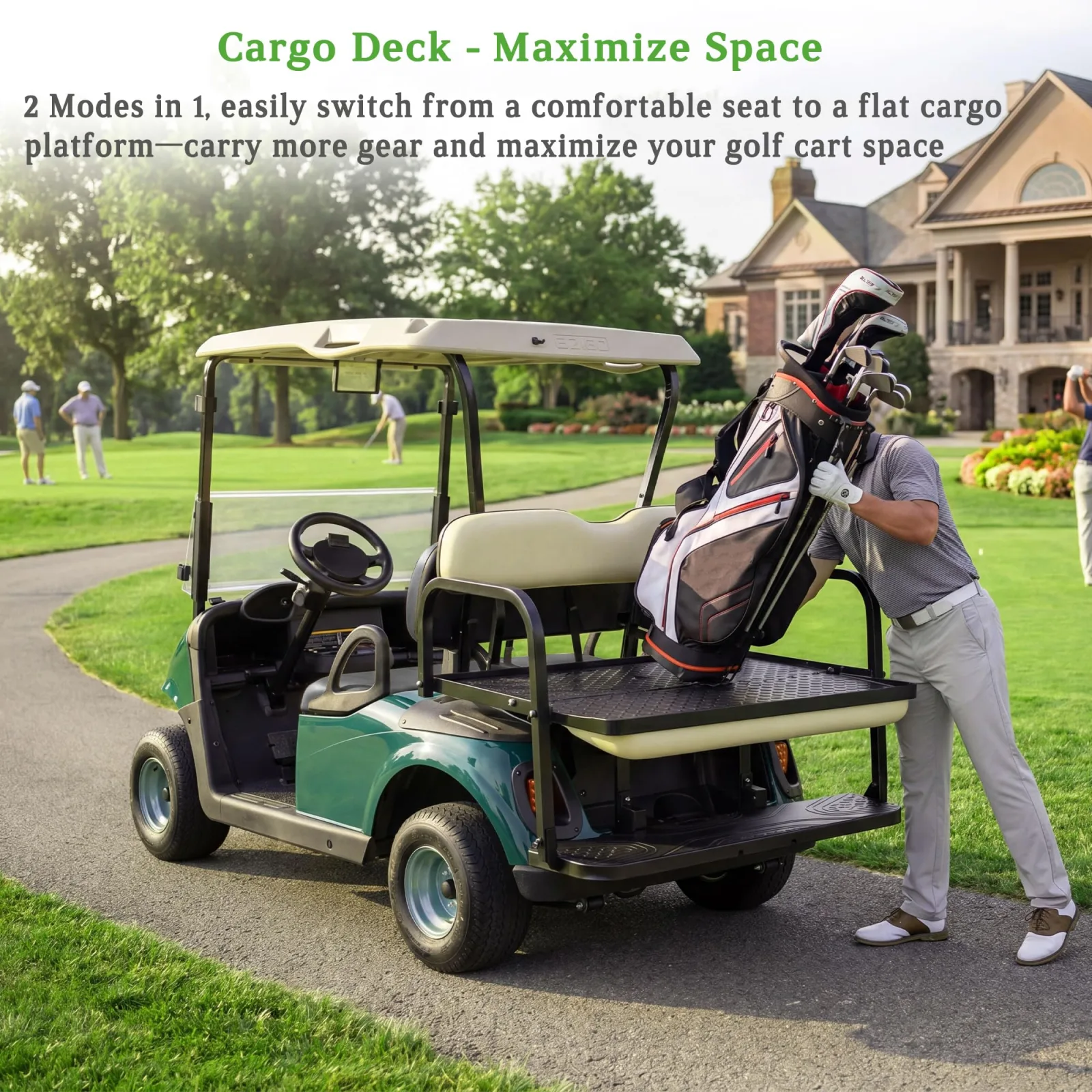 10L0L Rear Flip Seat Kit for EZGO RXV, 2008-Up image 3
