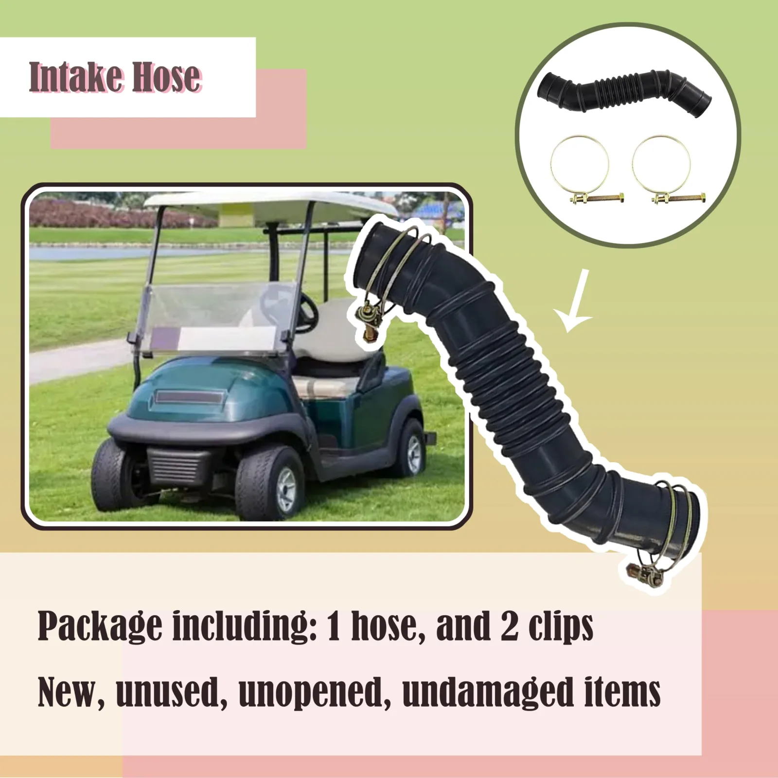 xyocx Intake Hose for 1998-2000 Club Car Golf Carts image 2