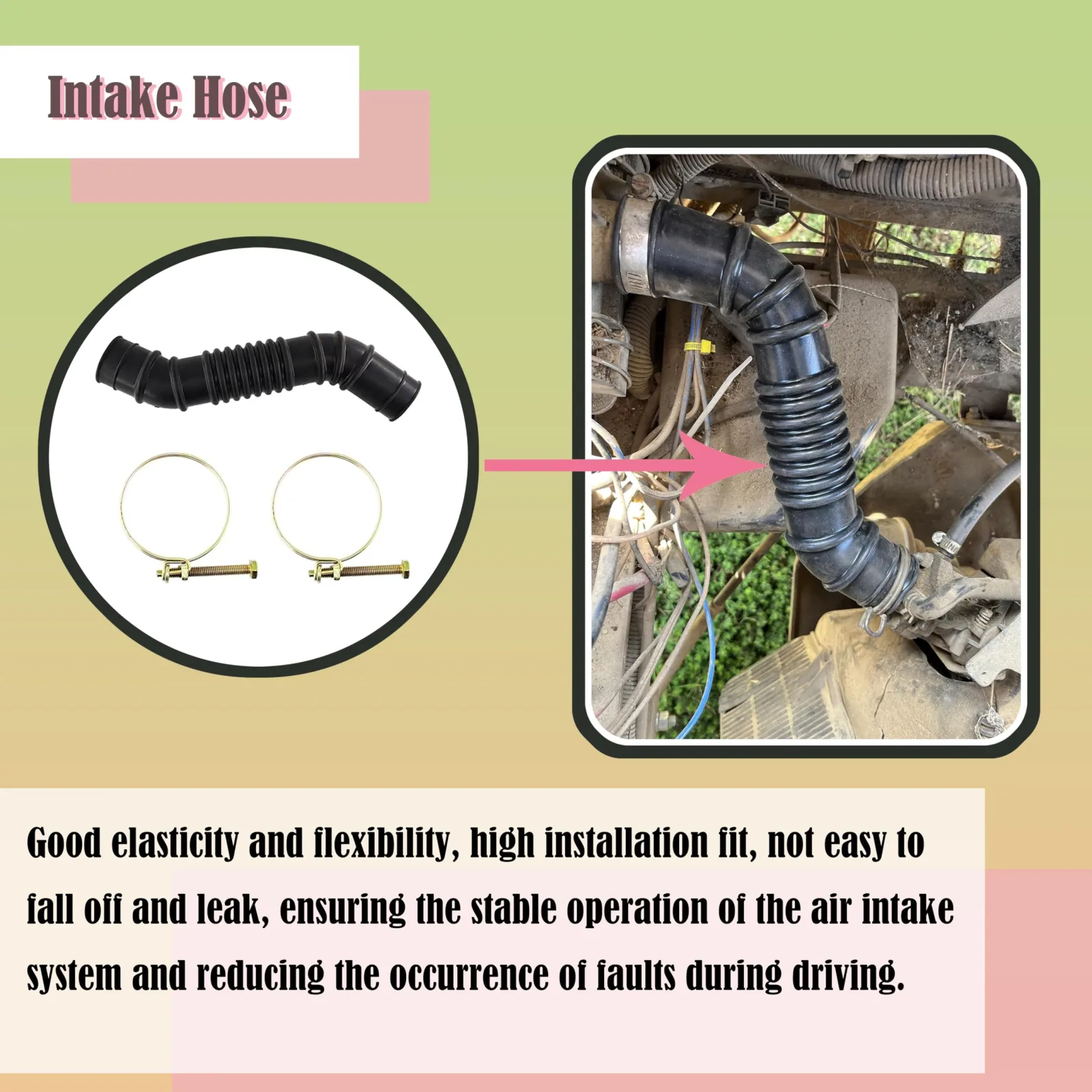 xyocx Intake Hose for 1998-2000 Club Car Golf Carts image 4