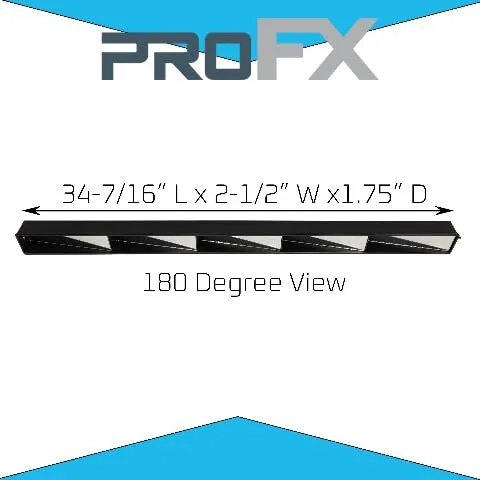 PROFX PFX5003 5-Panel Golf Cart Rear View Mirror image 2
