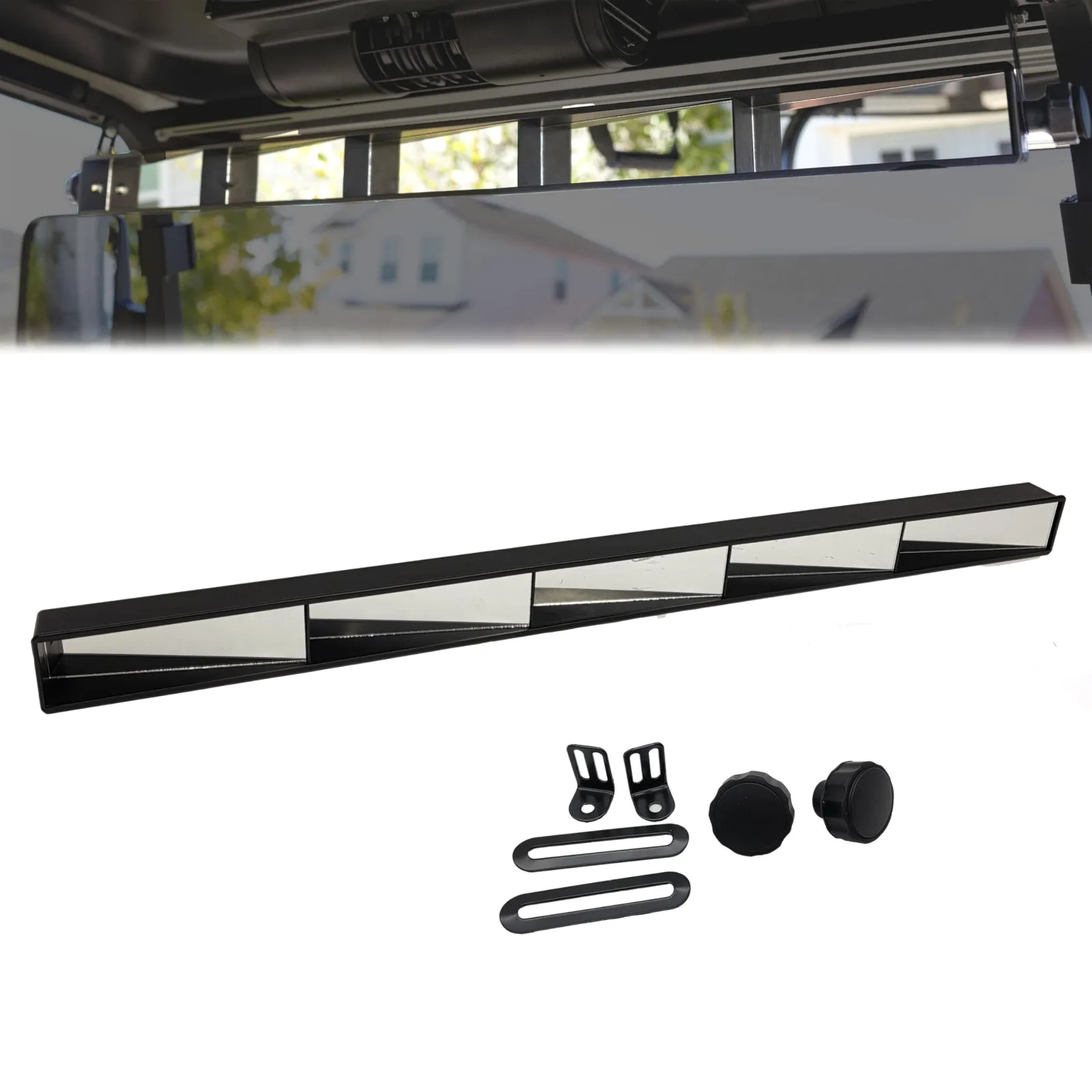 PROFX PFX5003 5-Panel Golf Cart Rear View Mirror