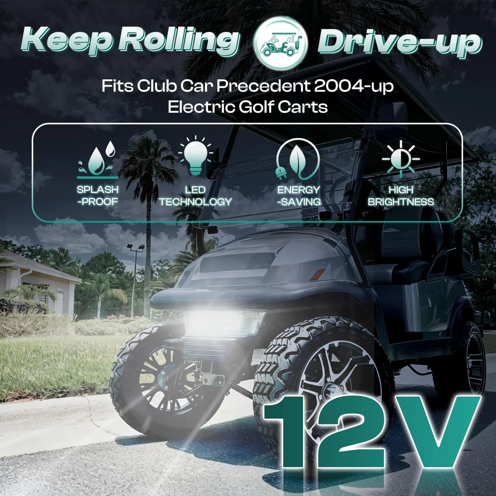 DRIVE UP LED Headlight for Club Car Precedent DU00276 image 2