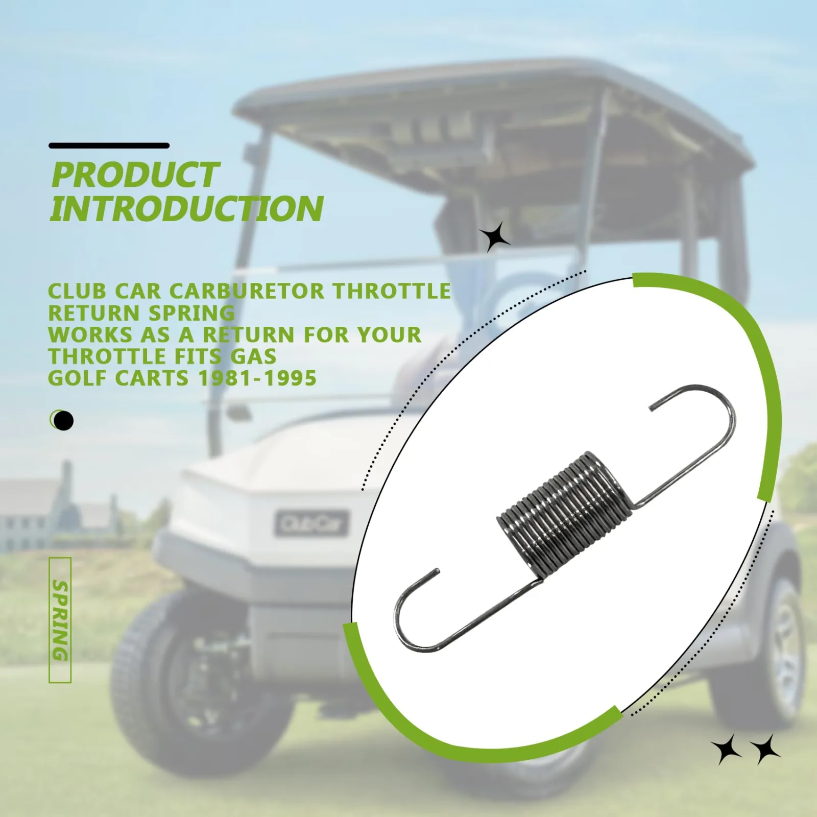 Honkador Club Car Carburetor Return Springs 1981-1995 image 2