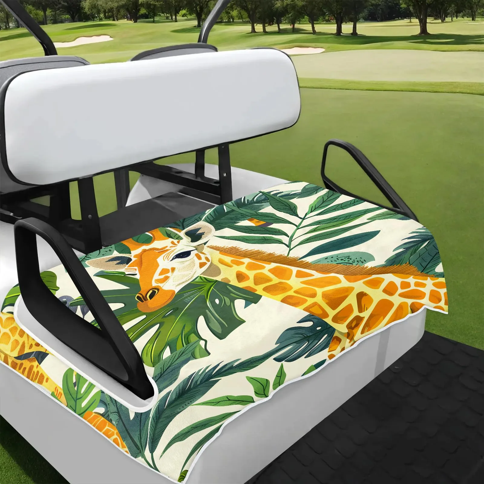 Tiveruda Golf Cart Seat Cover for Double Seats, 51 x 31 in
