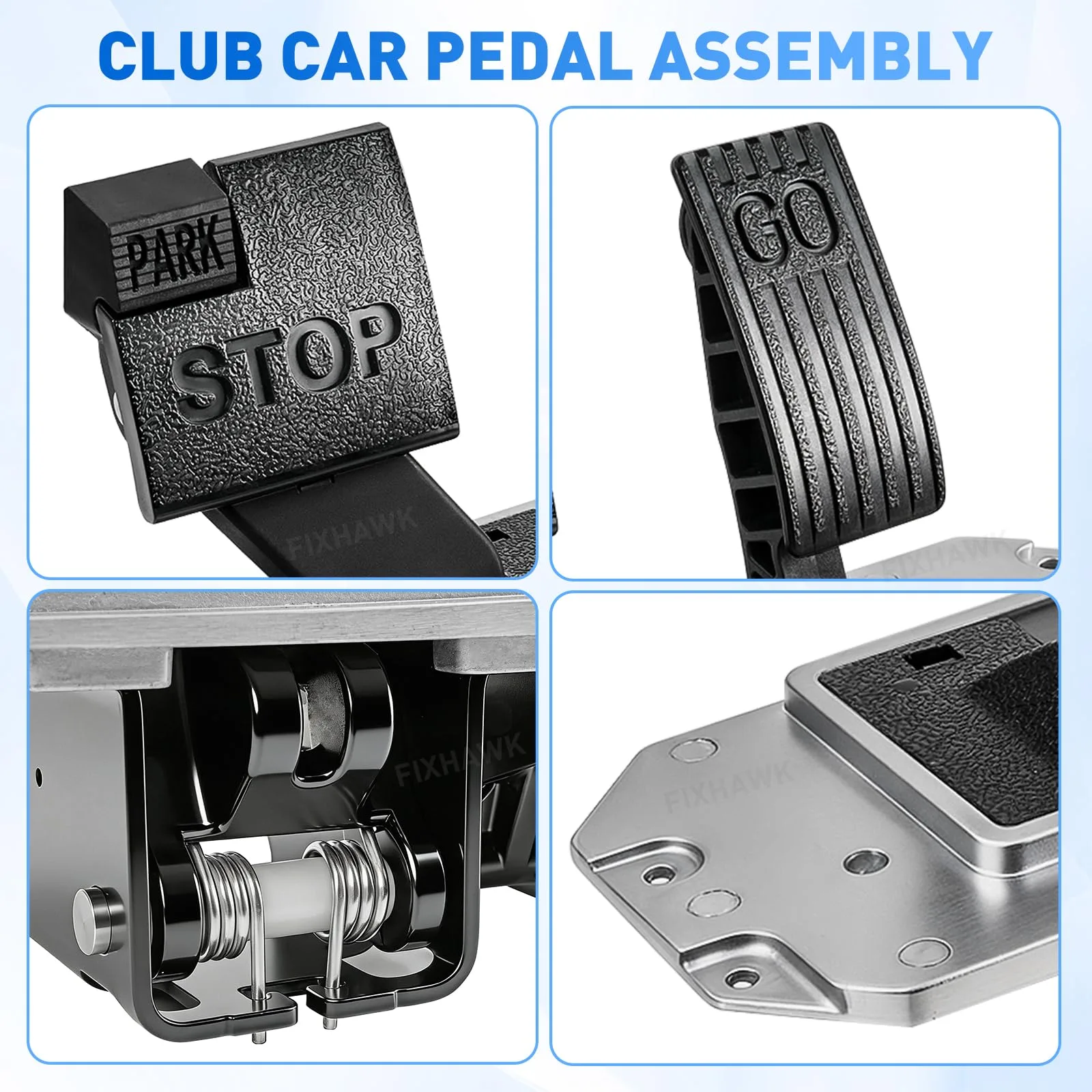 FIXHAWK Club Car Pedal Assembly for Precedent, Onward & Tempo image 4