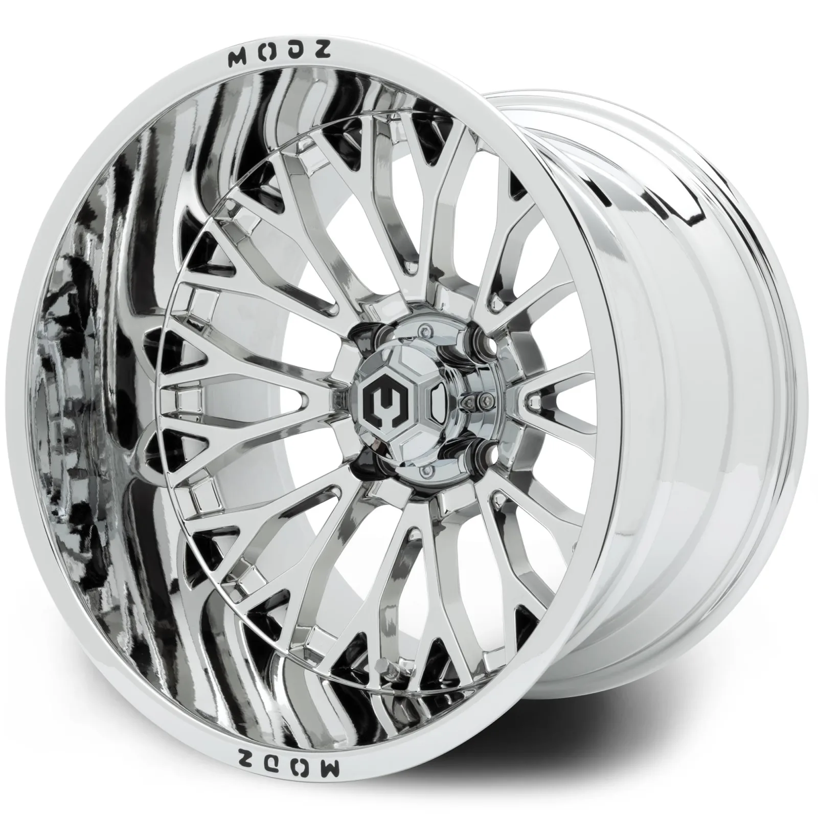 MODZ Convict 15x10 Chrome Golf Cart Wheel