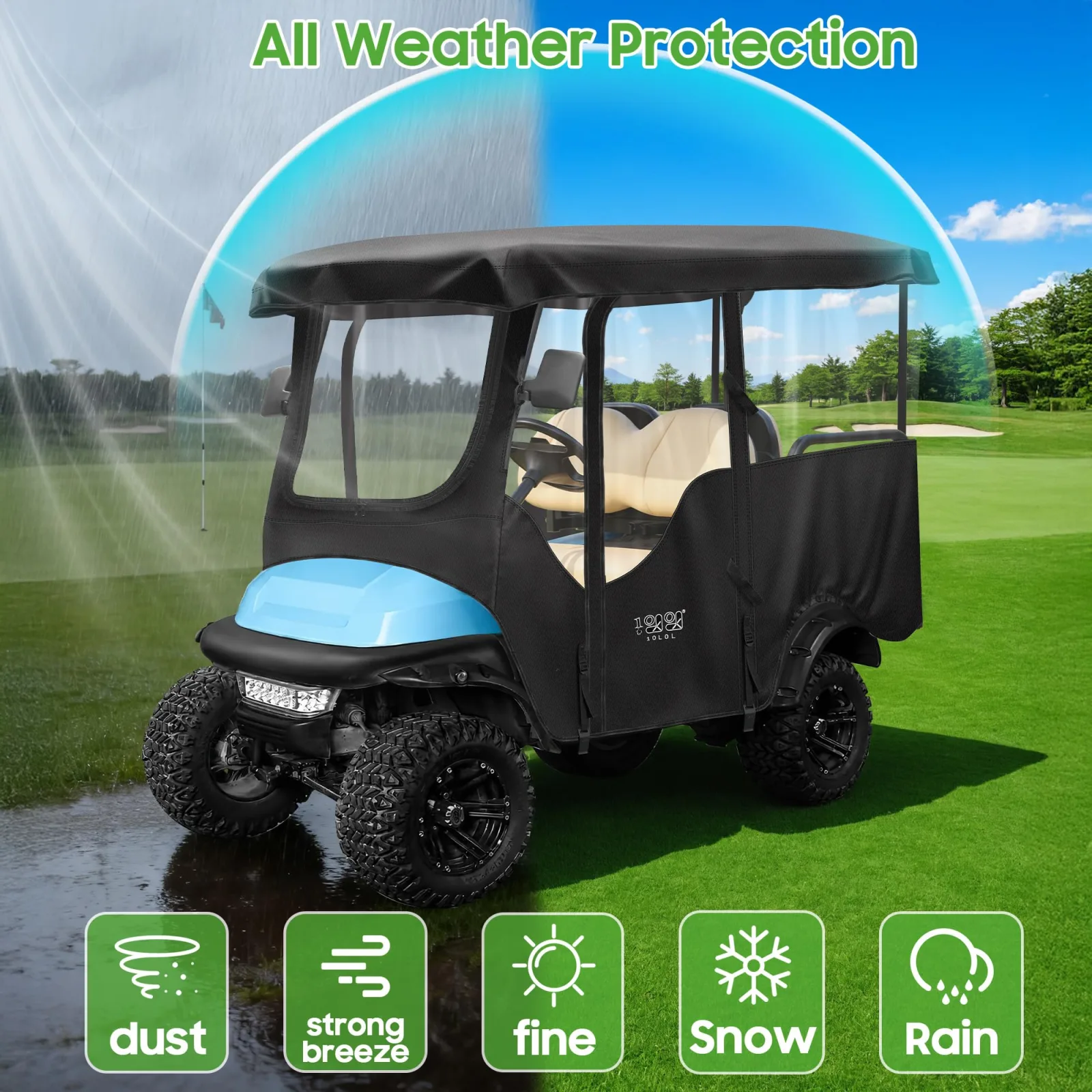 10L0L Golf Cart Enclosure for Club Car 4 Passenger image 4