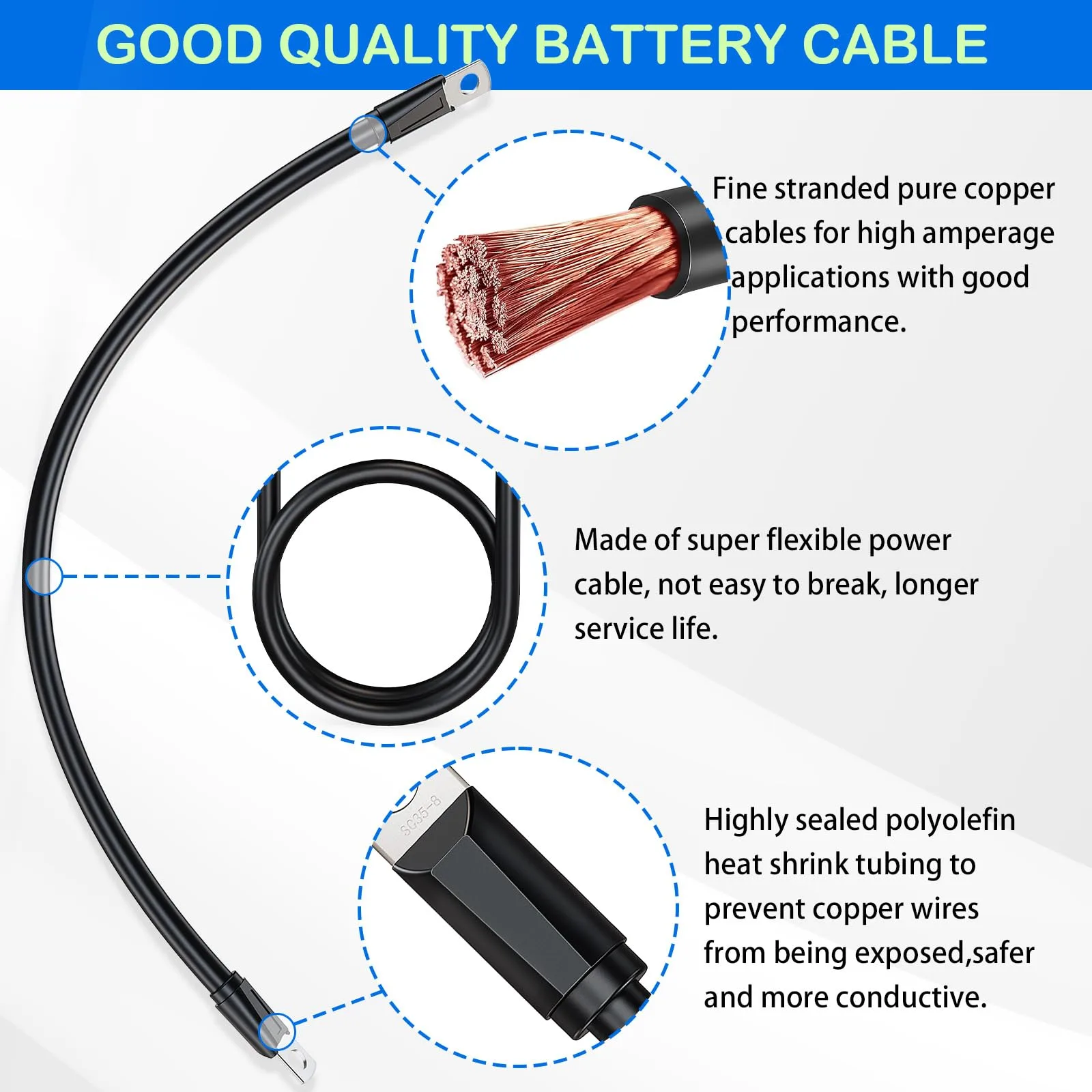 FIXHAWK FK-0031 Battery Cables for E-Z-GO TXT image 4