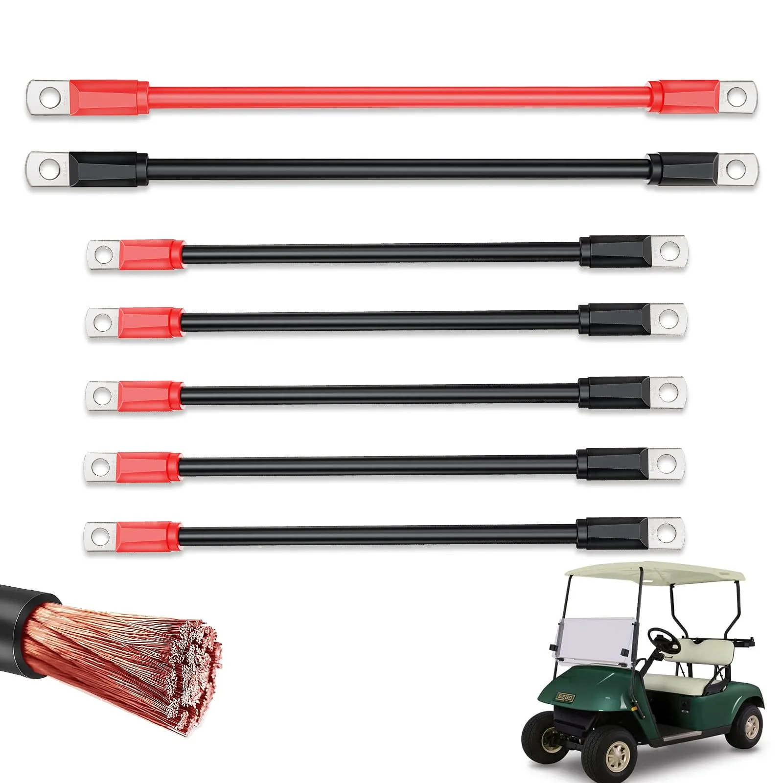 FIXHAWK FK-0031 Battery Cables for E-Z-GO TXT