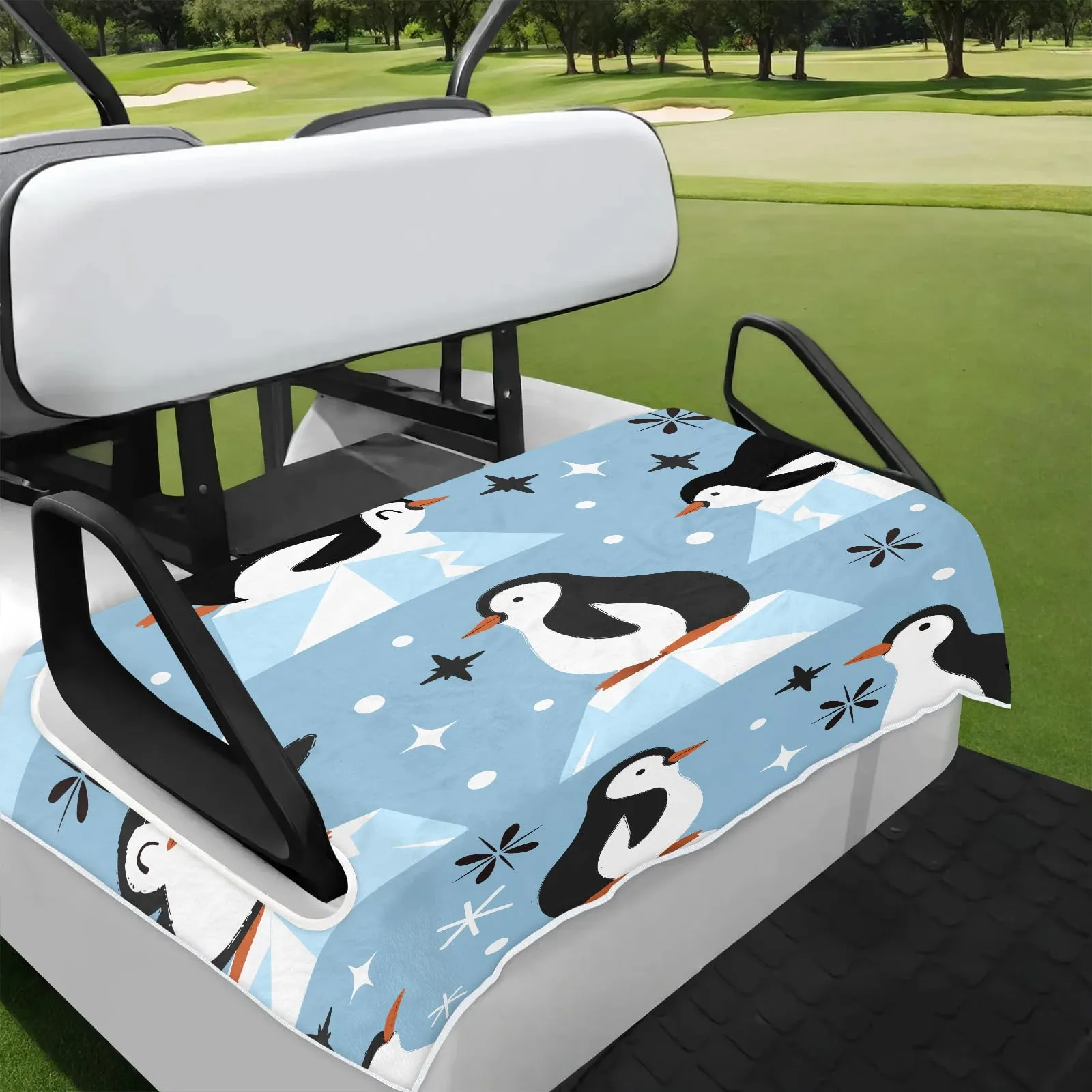Tiveruda Universal Golf Cart Seat Cover 51" x 31" for 2-Person Seats