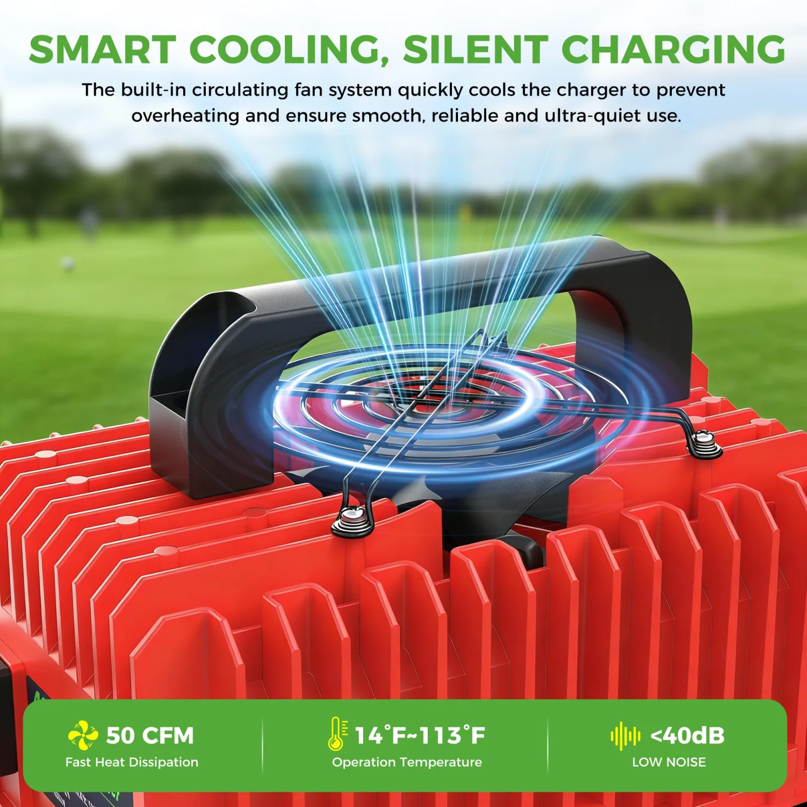 10L0L 48V 15A Charger for Club Car DS and Precedent image 3
