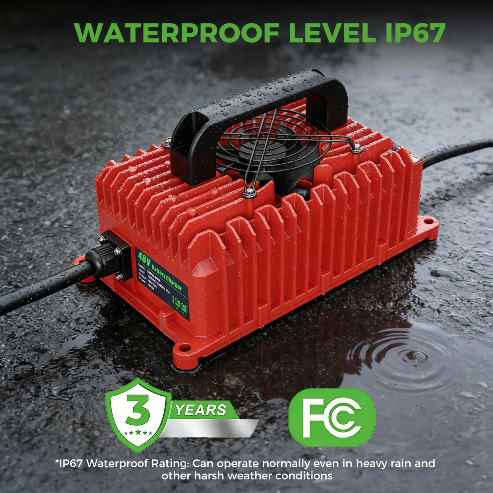 10L0L 48V 15A Charger for Club Car DS and Precedent image 4