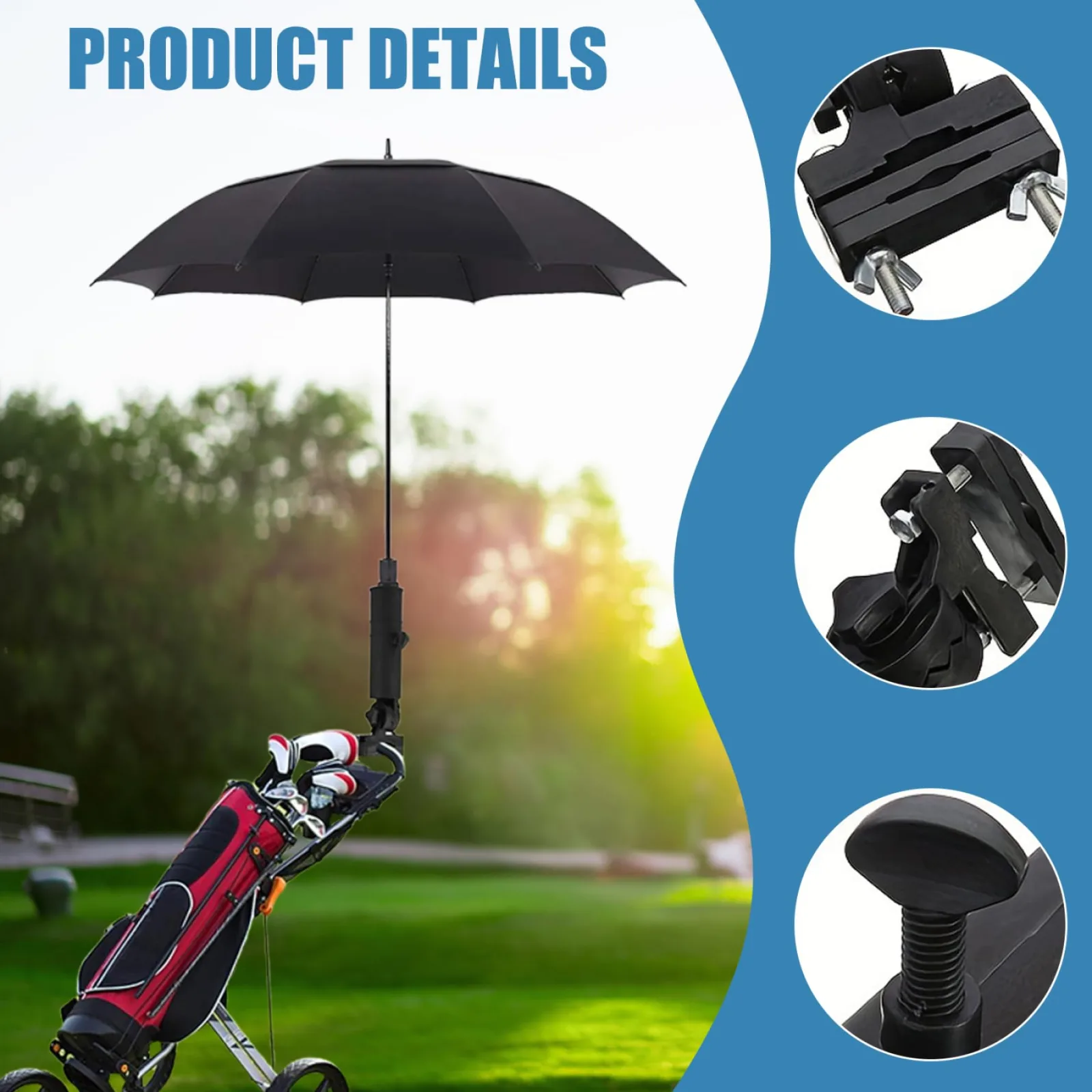 CurcKua Adjustable Golf Cart Umbrella Holder image 4