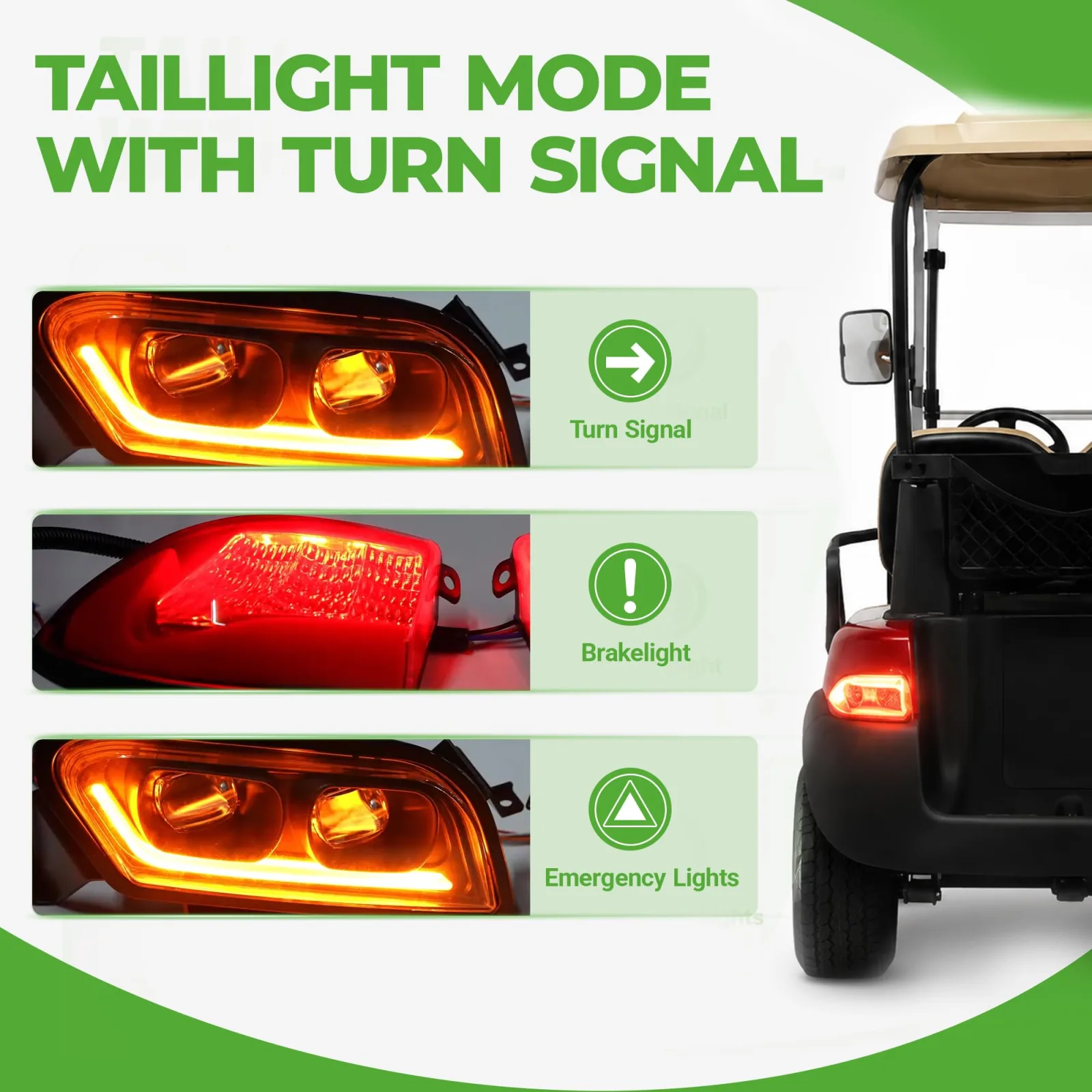 10L0L Light Kit for Club Car Tempo Golf Cart image 3