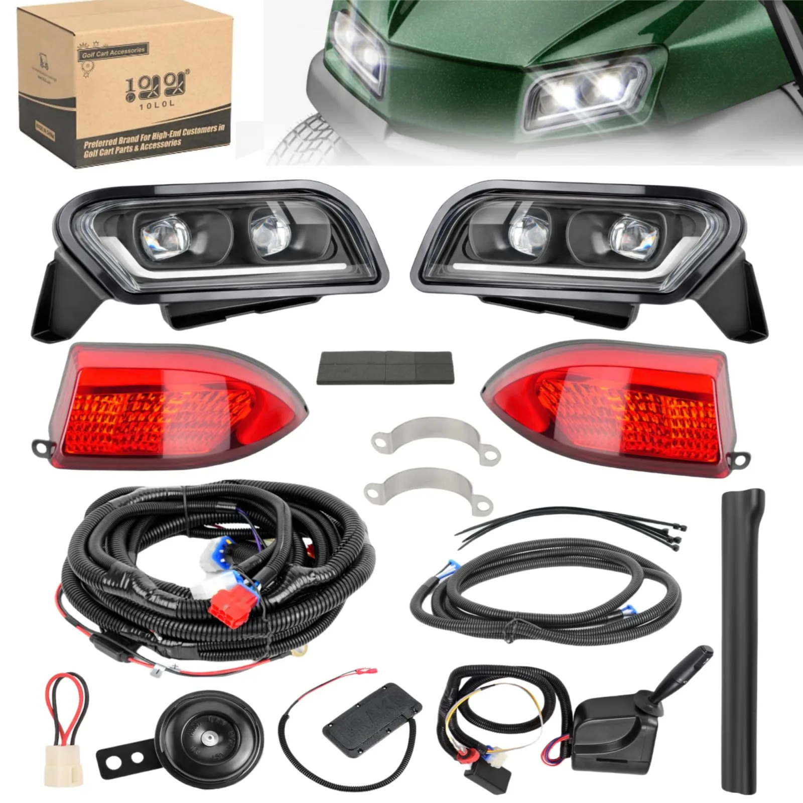 10L0L Light Kit for Club Car Tempo Golf Cart