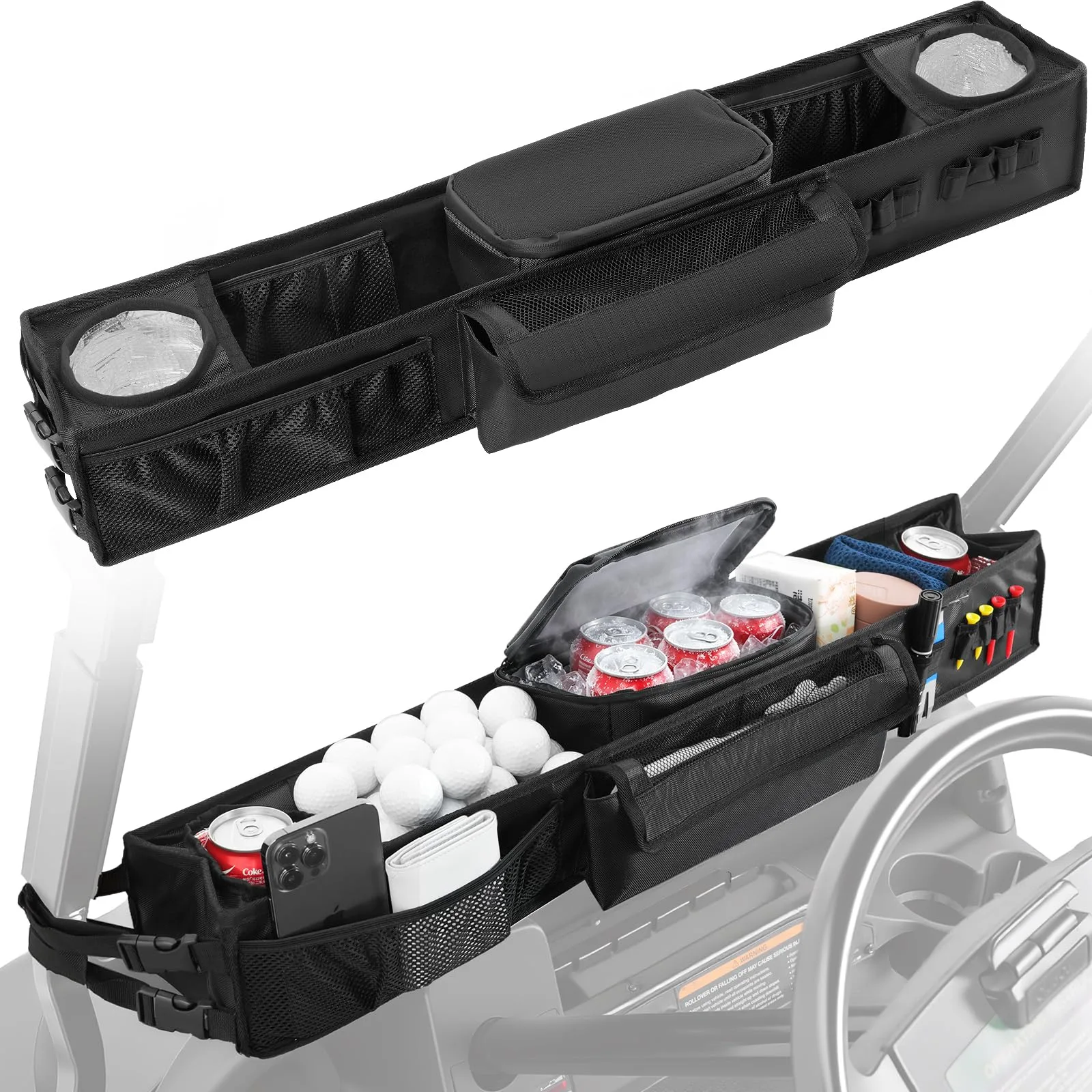 CartClan CT-0241 Golf Cart Front Storage Basket