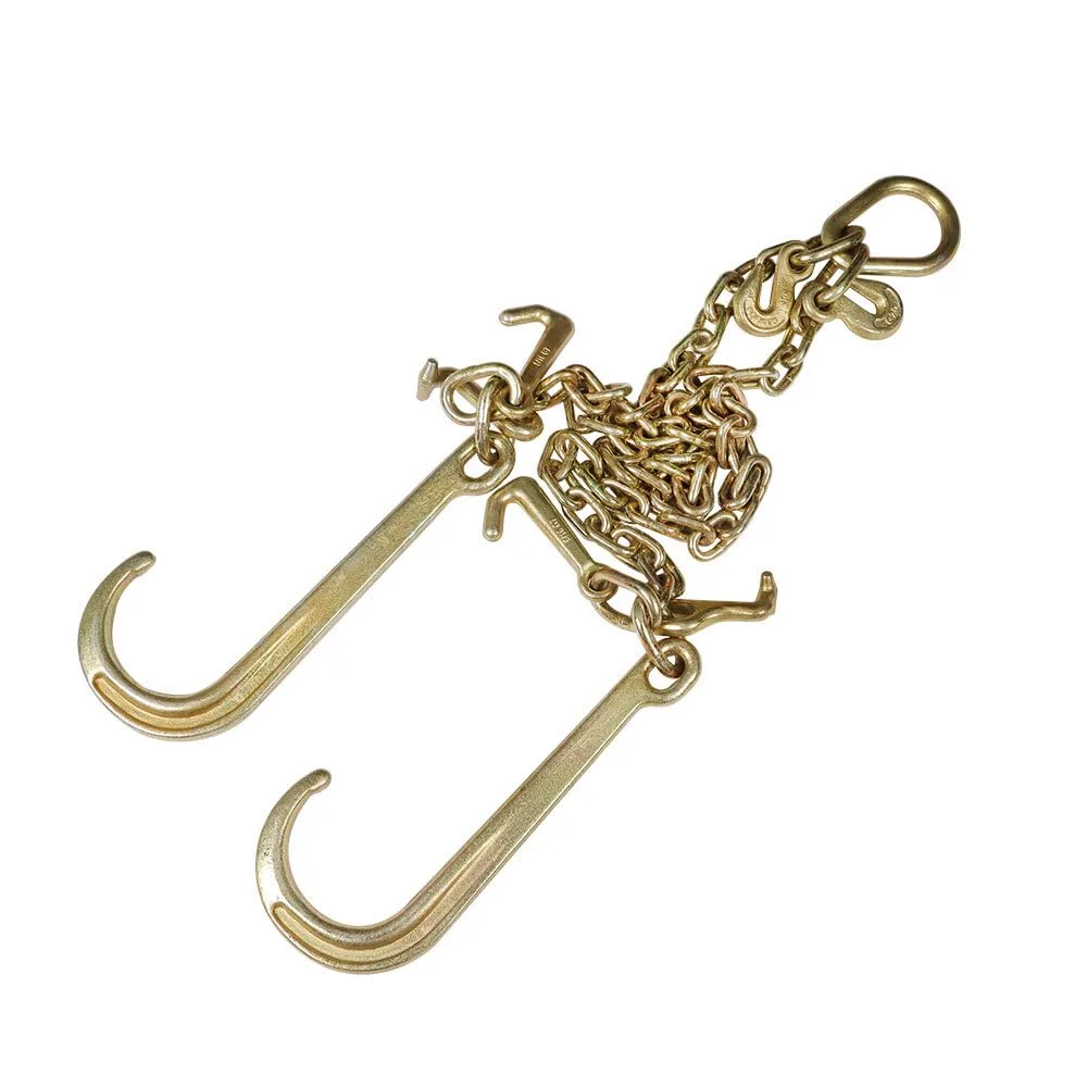 Generic 3-Foot V-Chain Bridle with 15-Inch J Hooks