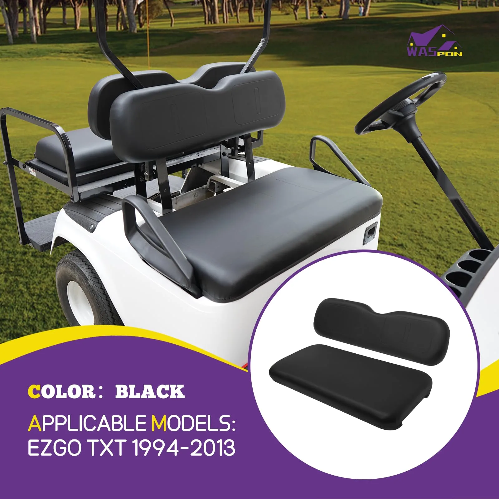 SHUNCHENXIANG E-Z-GO TXT Front Seat Cushion Set image 2