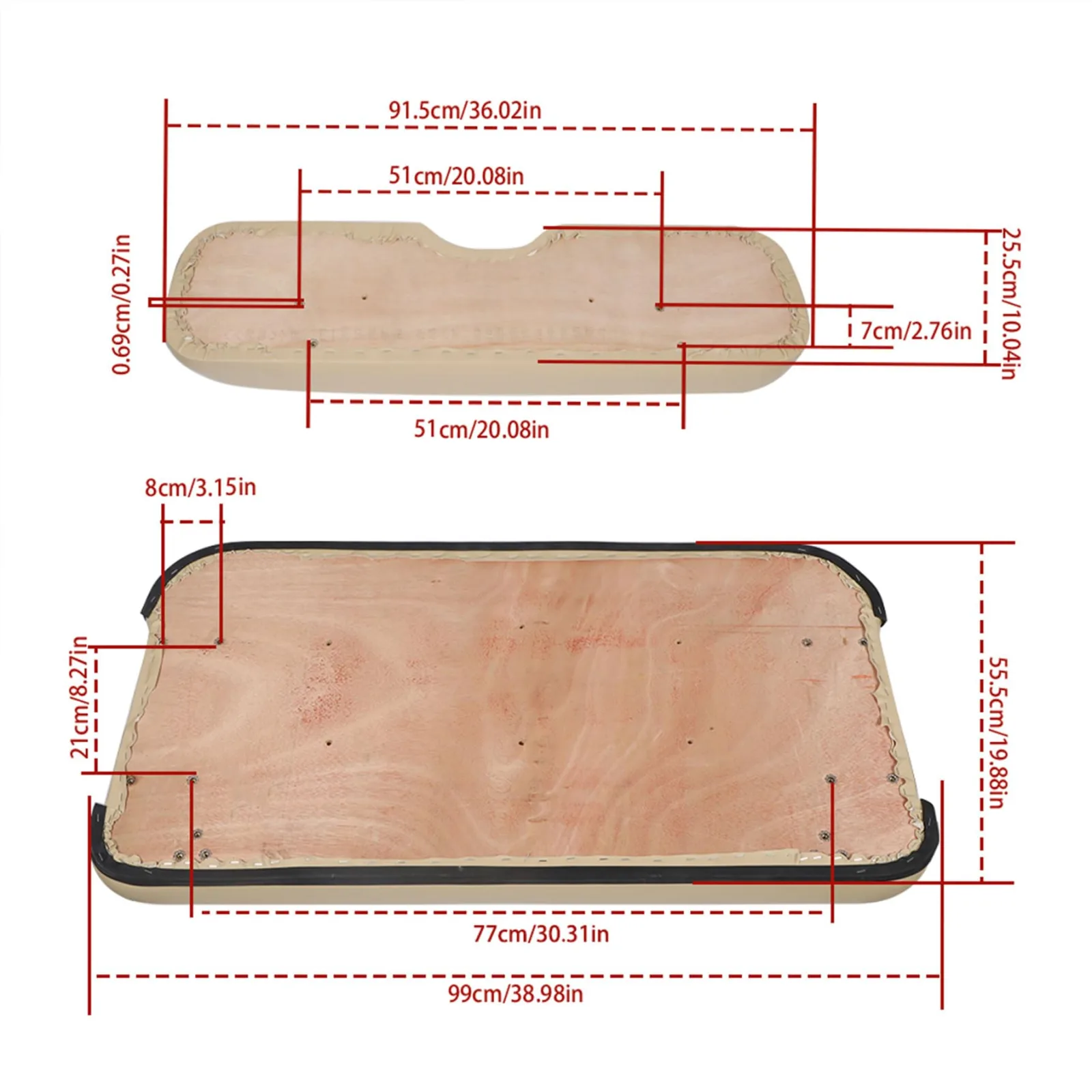 GXYWADY Front Seat Cushion for EZGO Medalist and TXT image 4