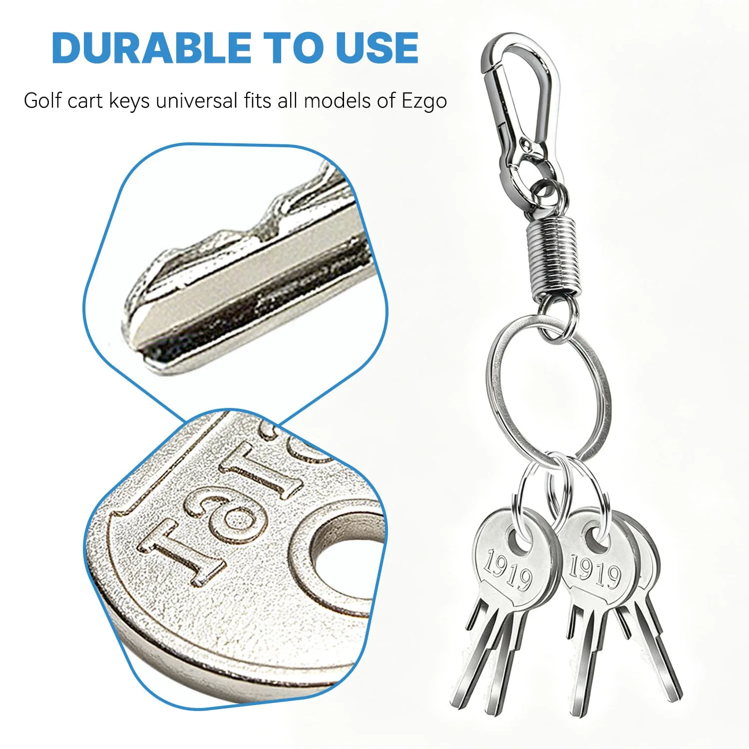 BuiBettFu E-Z-G-O Golf Cart Ignition Keys 17063-G01 image 2