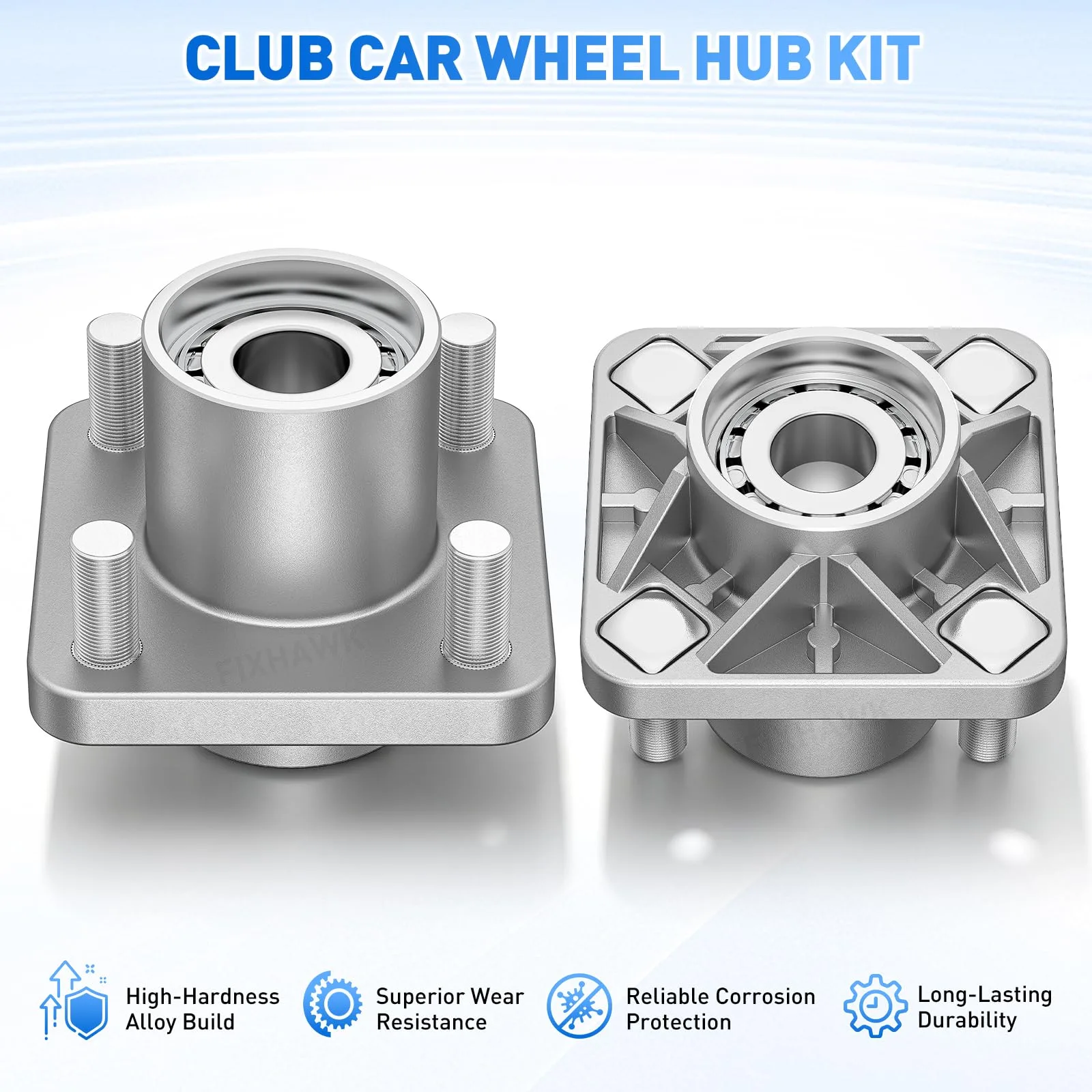 FIXHAWK EZGO TXT Front Wheel Hub Assembly Set FK-0039 image 3