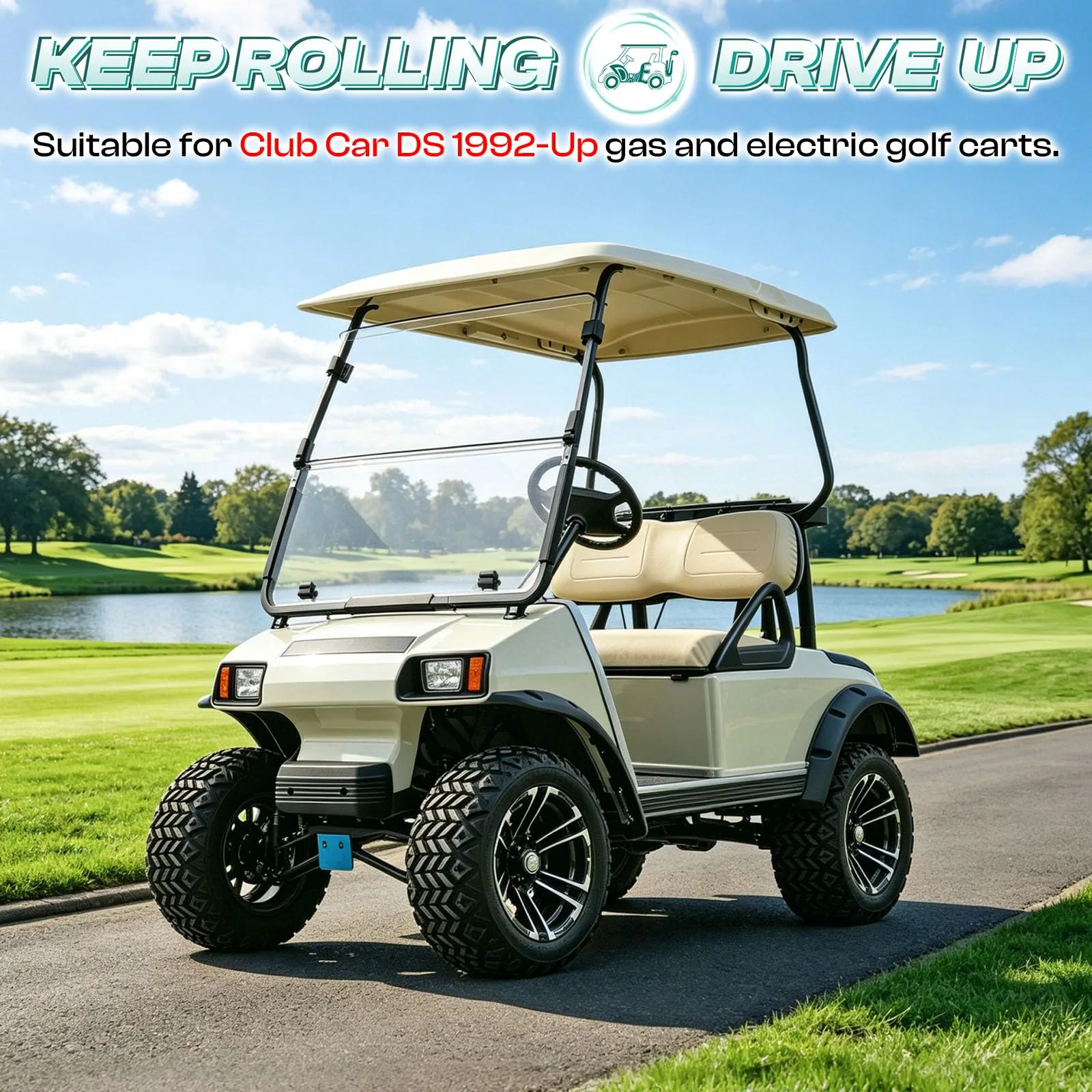 DRIVE UP B002 Rear Leaf Spring Bushing Kit for Club Car DS image 2