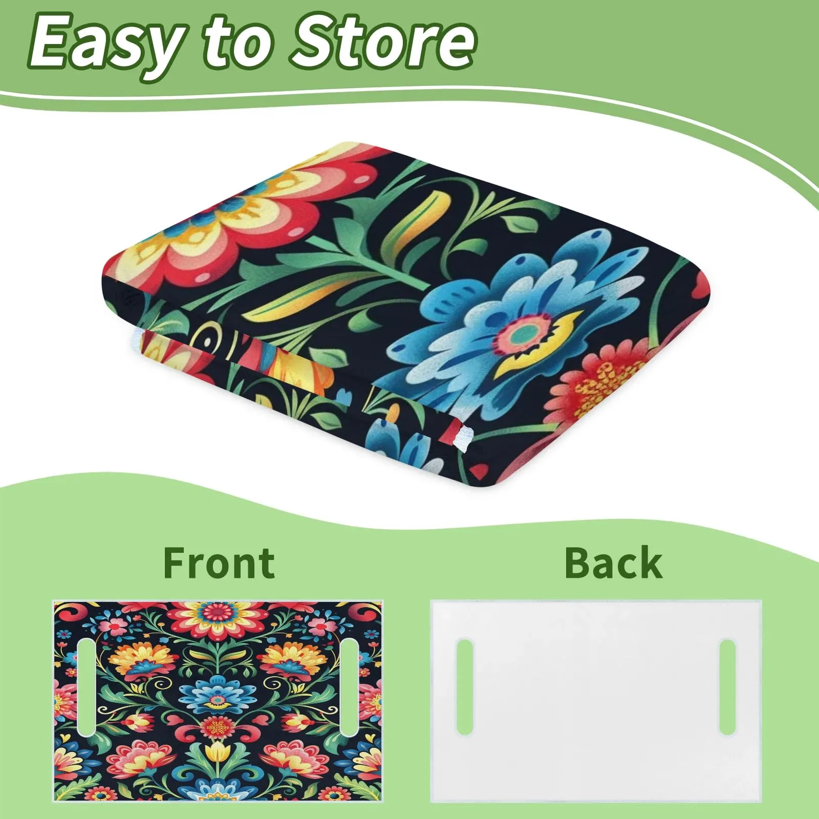 Tiveruda Mexican Flower Golf Cart Seat Cover 51 x 31 in image 4