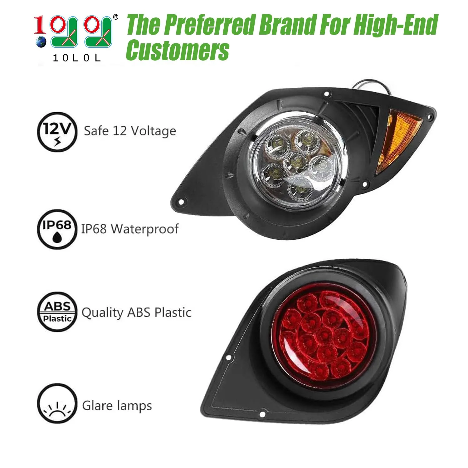 10L0L Y68 Light Kit for Yamaha G29 / Drive (2007-2016) - Head & Tail Lights image 2