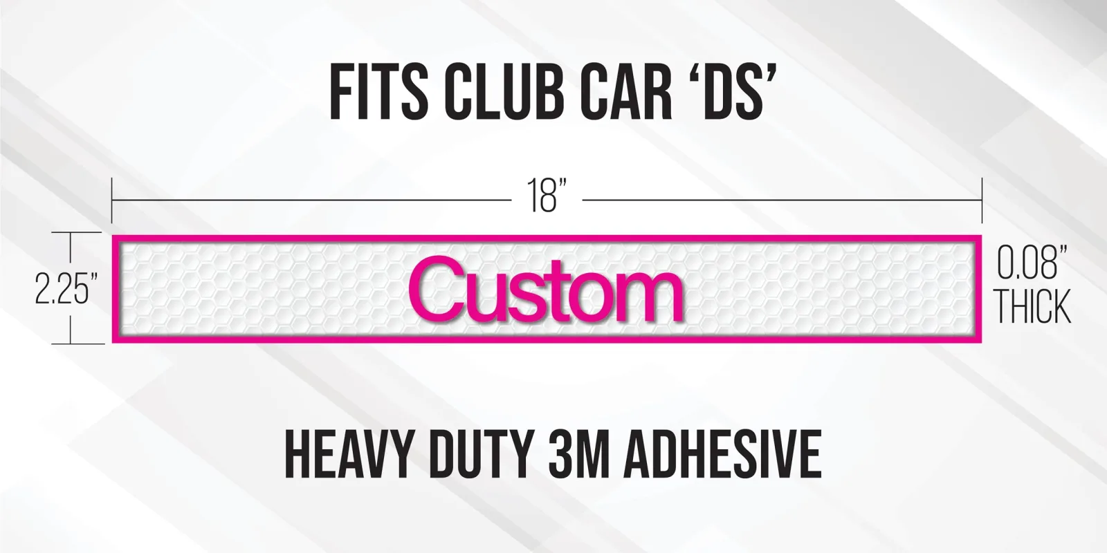 Custom Name Plate for Club Car DS Golf Cart image 4